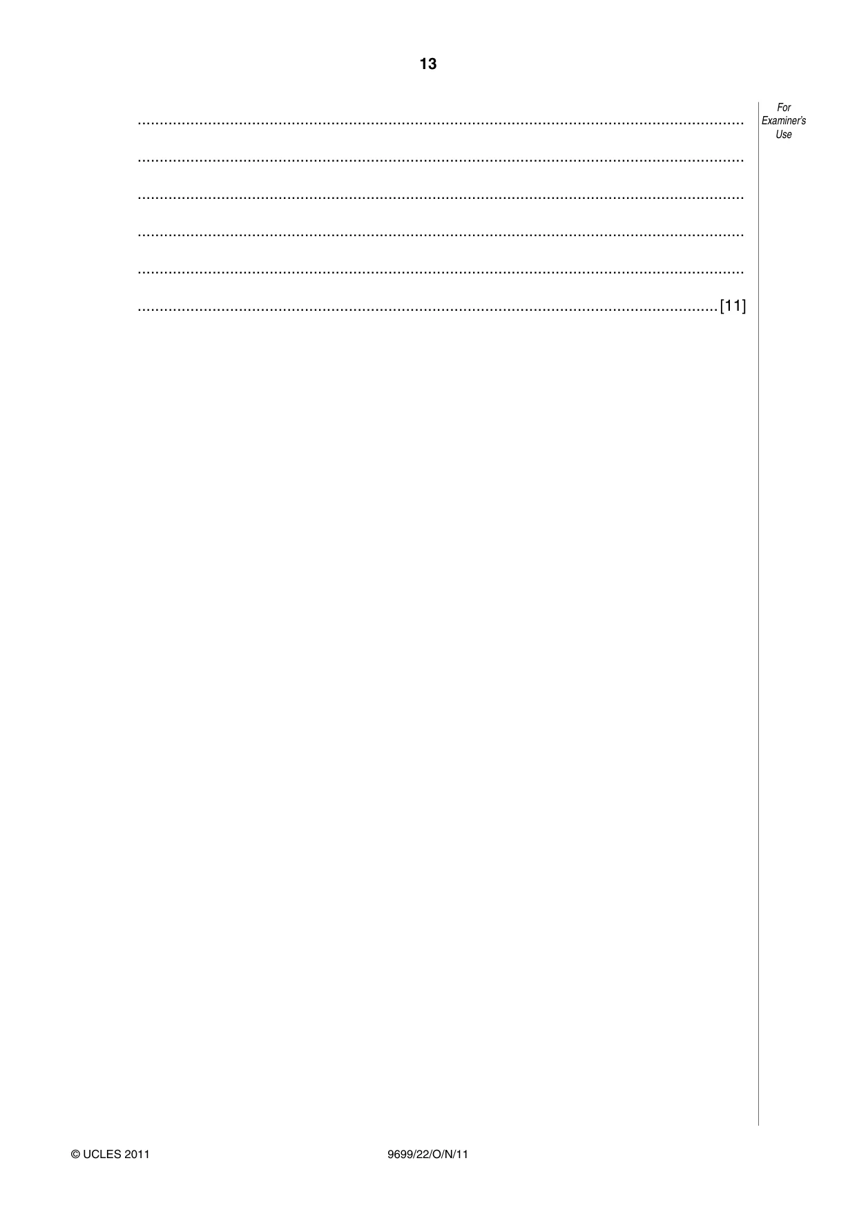 Cambridge A Level Sociology 9699 2011 Oct/Nov Paper 2 · Variant 2 question paper, page 13 of 16
