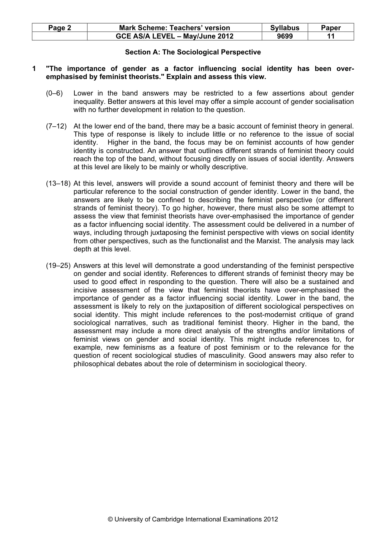 Mark scheme, page 2 of 7