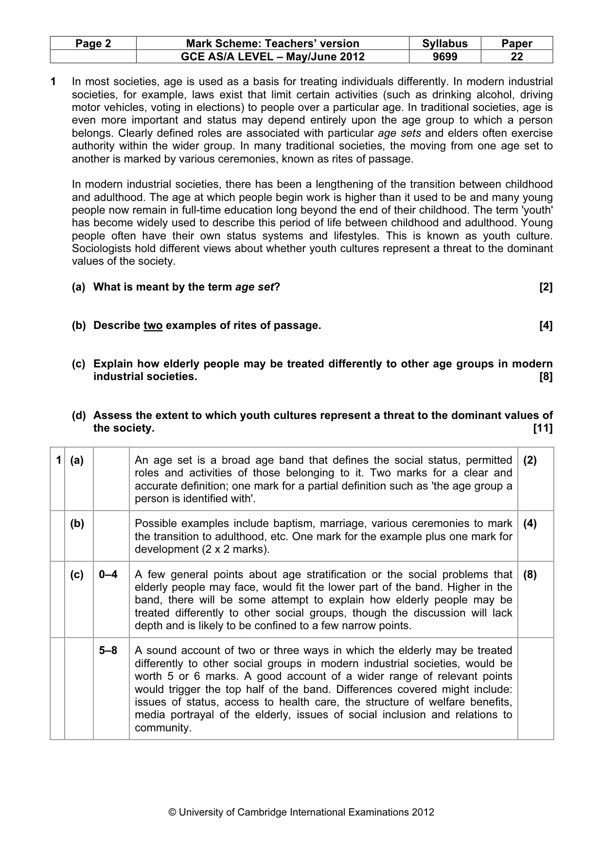 Mark scheme, page 2 of 7