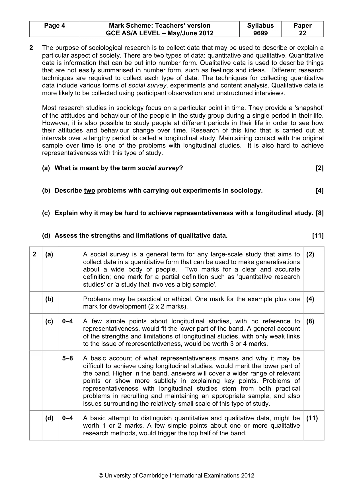 Mark scheme, page 4 of 7