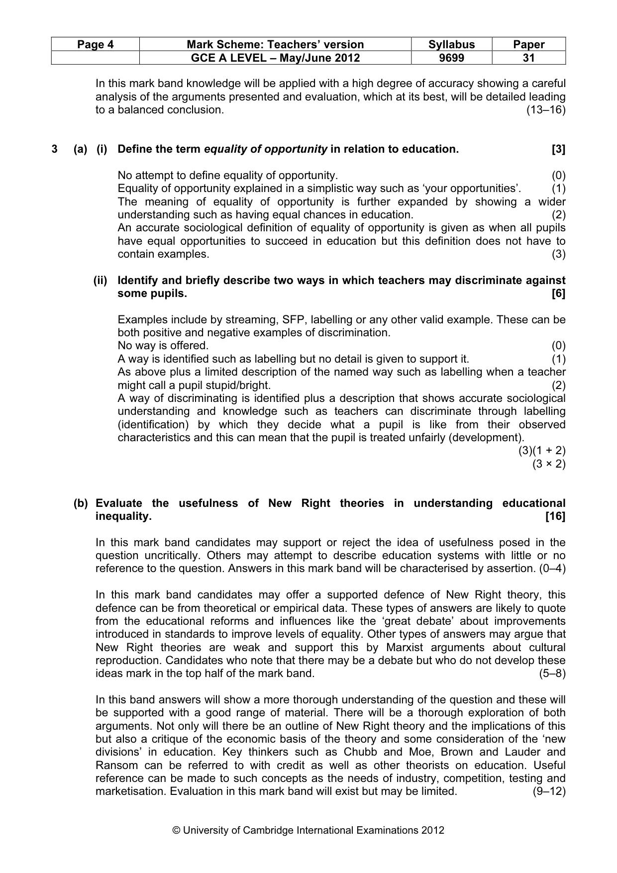 Mark scheme, page 4 of 14