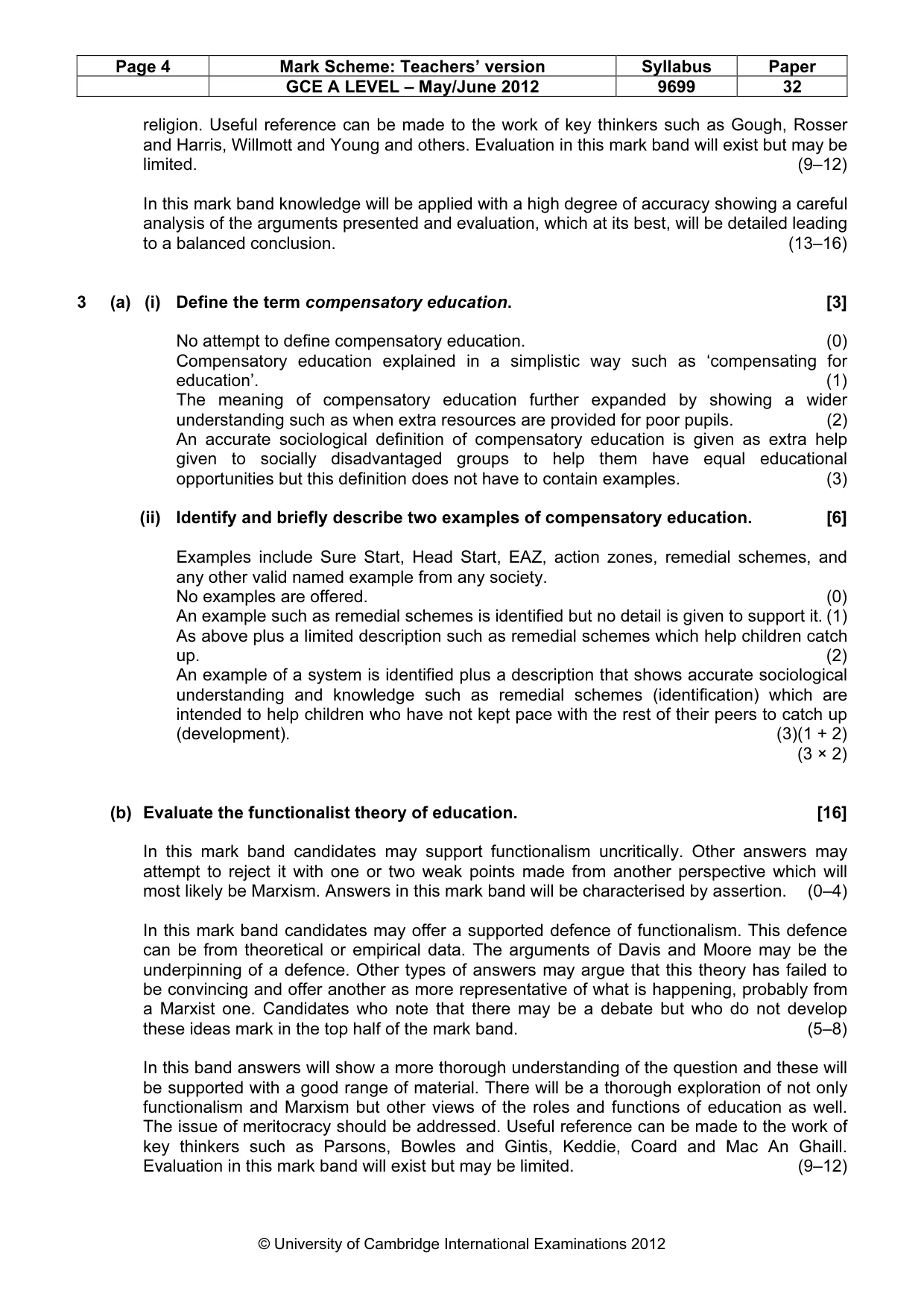 Mark scheme, page 4 of 14