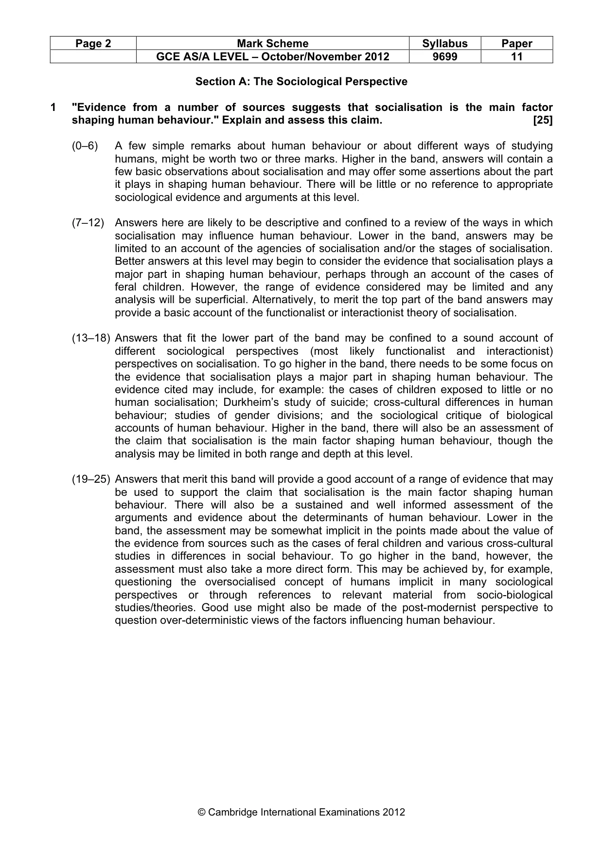 Mark scheme, page 2 of 7