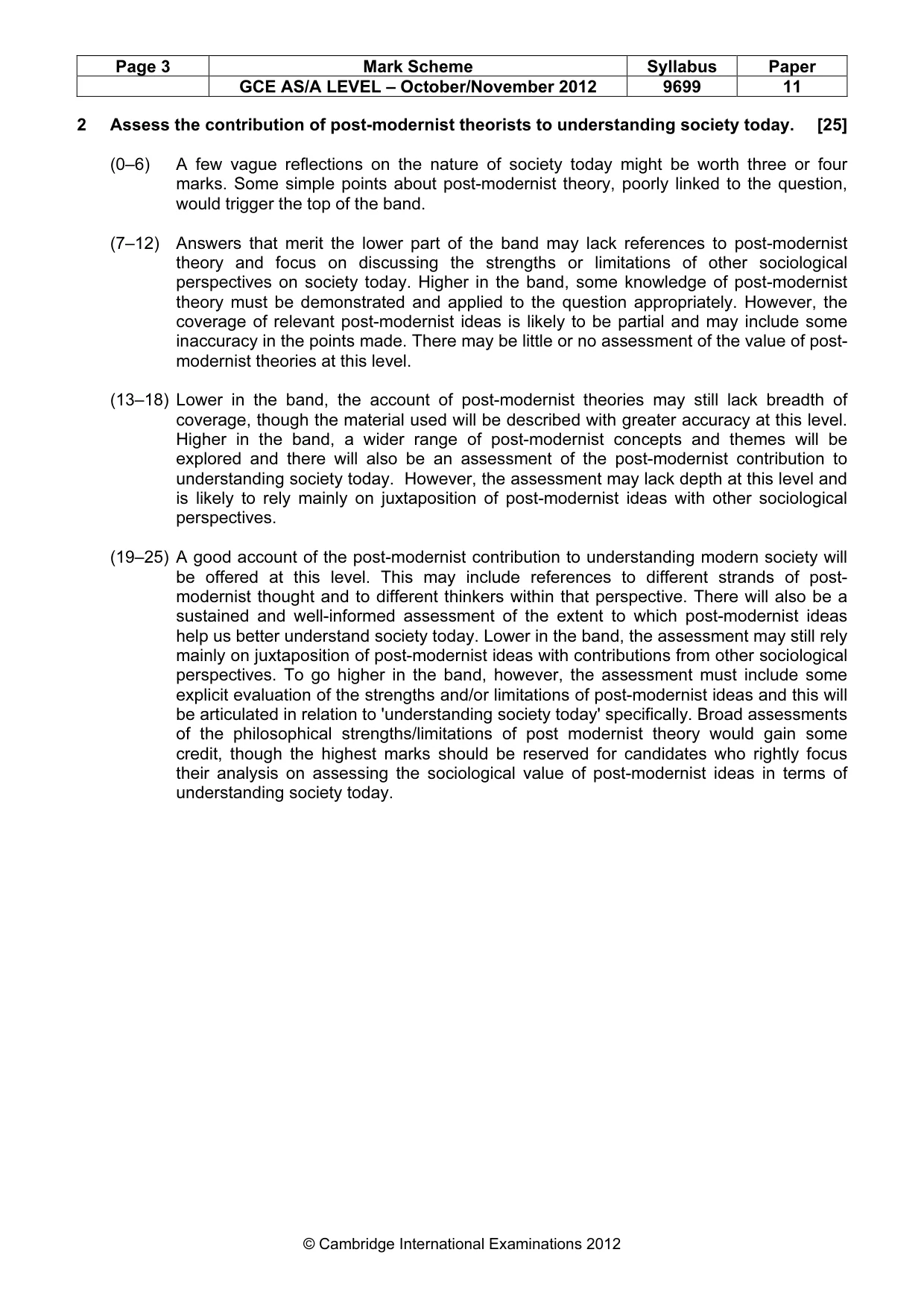 Mark scheme, page 3 of 7