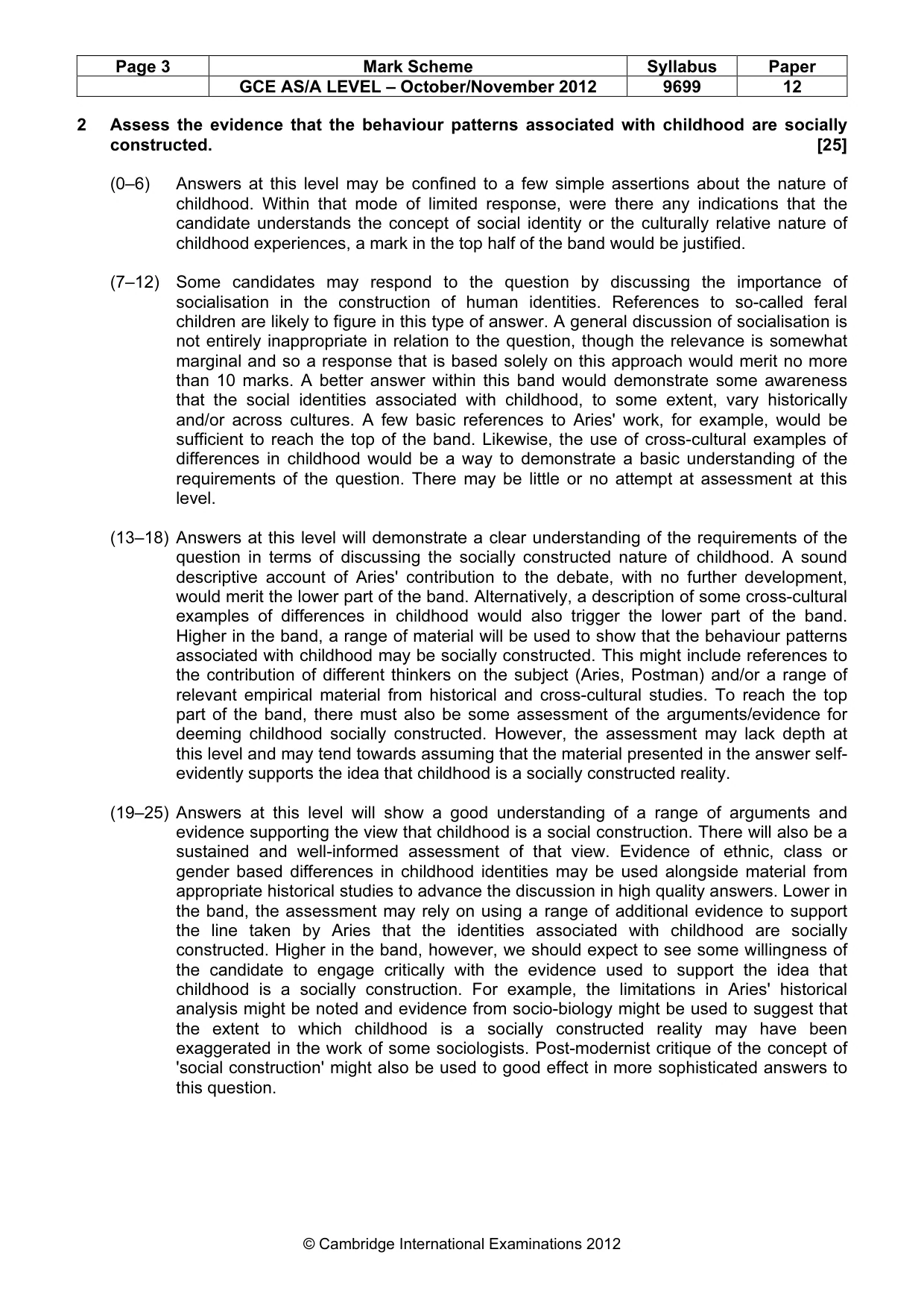 Mark scheme, page 3 of 7