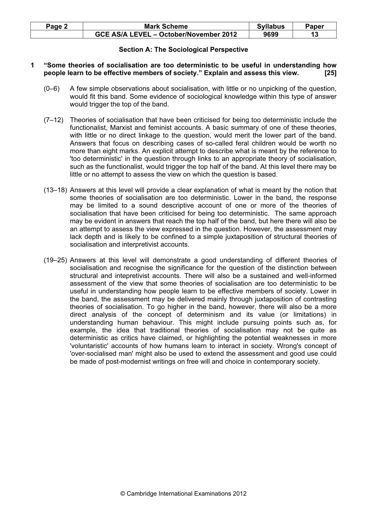 Mark scheme, page 2 of 7