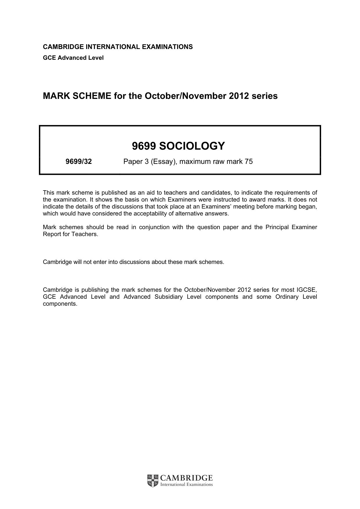 Mark scheme, page 1 of 19