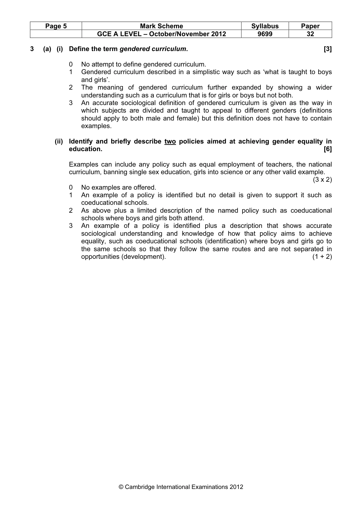 Mark scheme, page 5 of 19