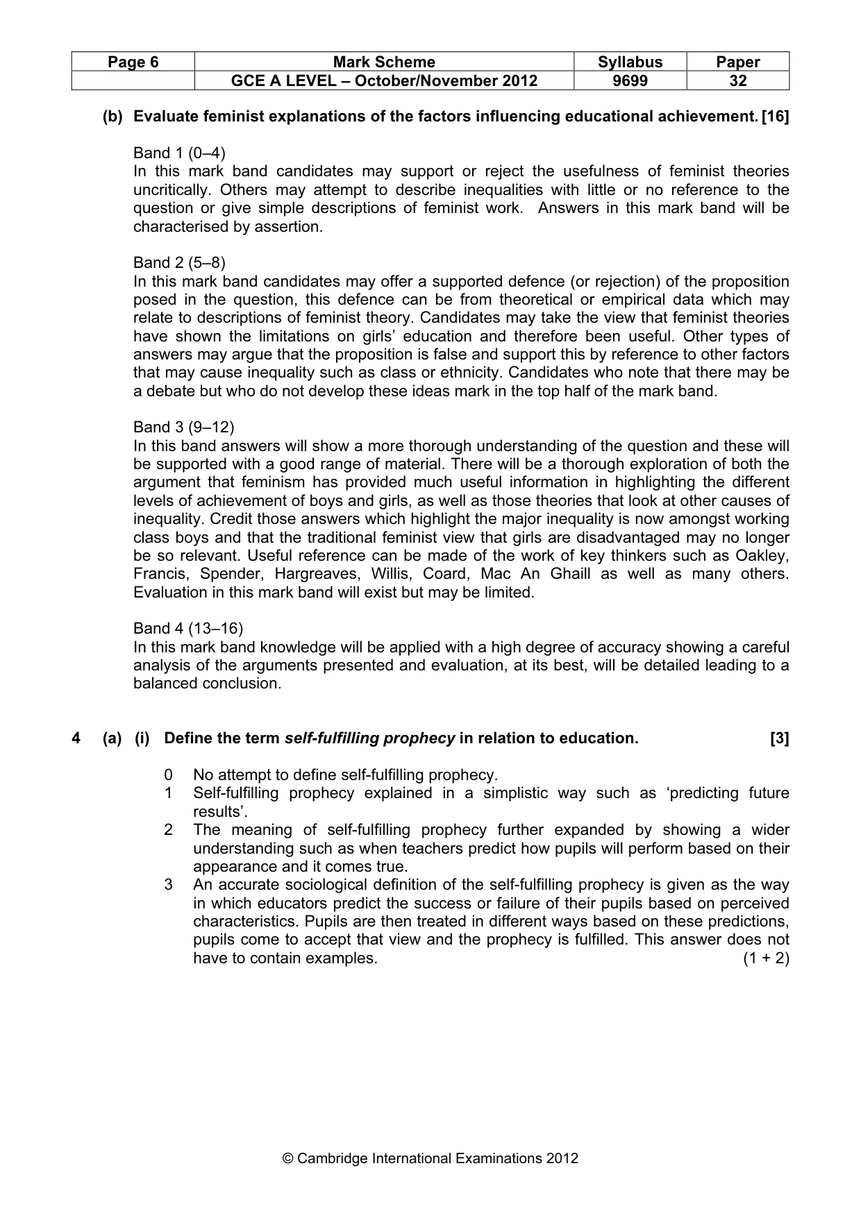 Mark scheme, page 6 of 19
