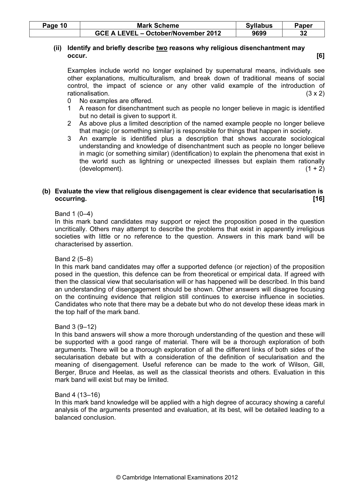 Mark scheme, page 10 of 19