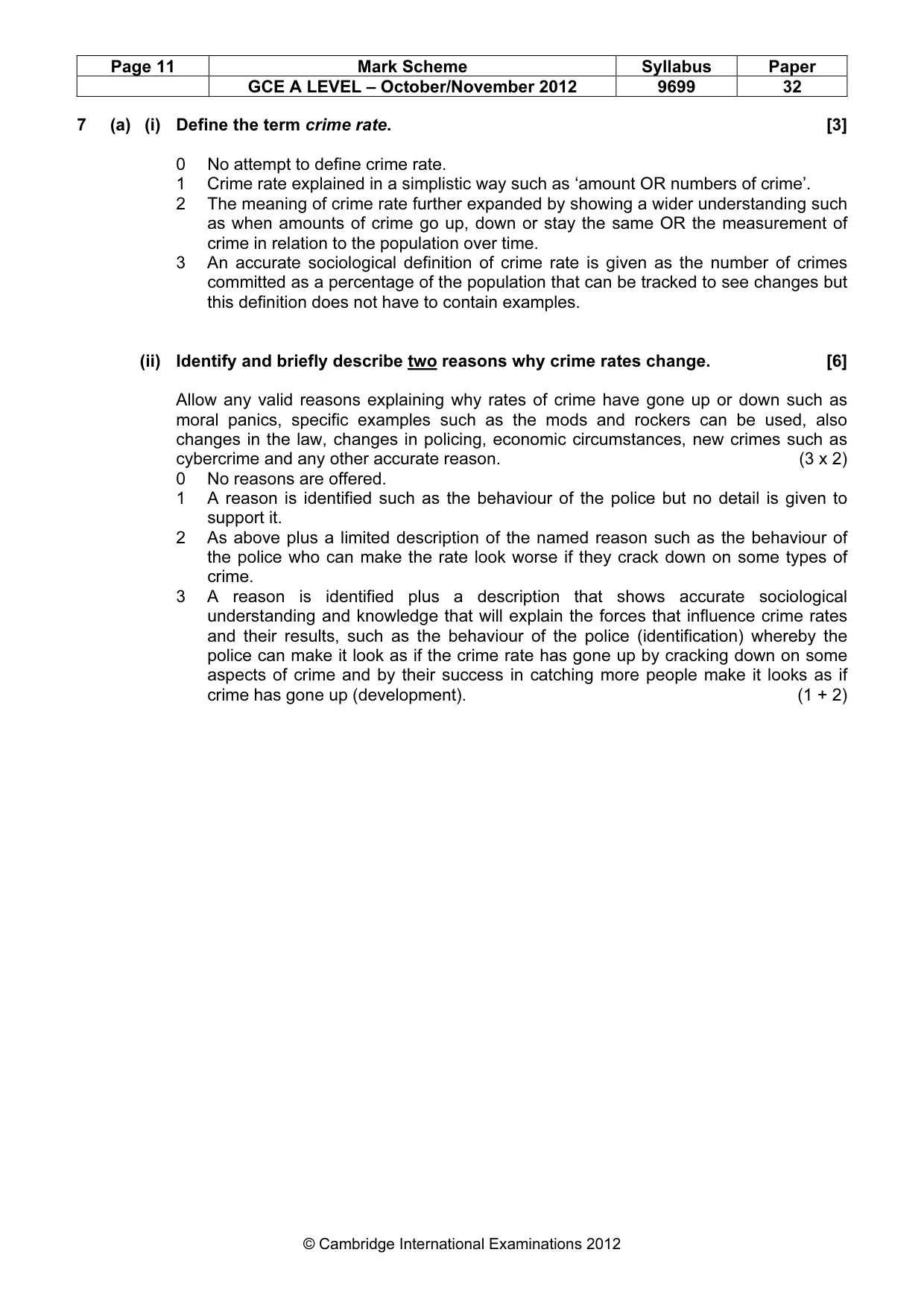 Mark scheme, page 11 of 19