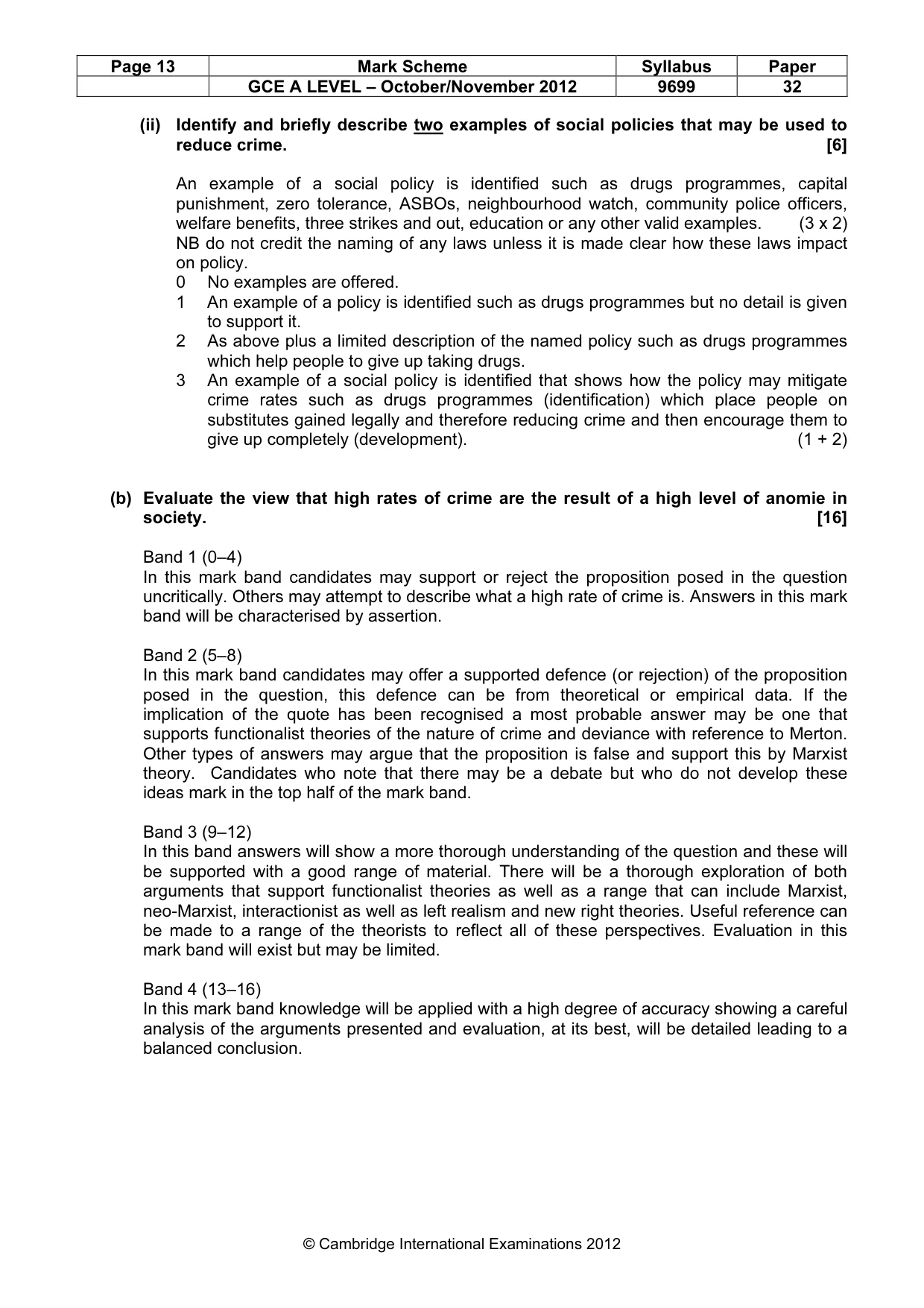 Mark scheme, page 13 of 19