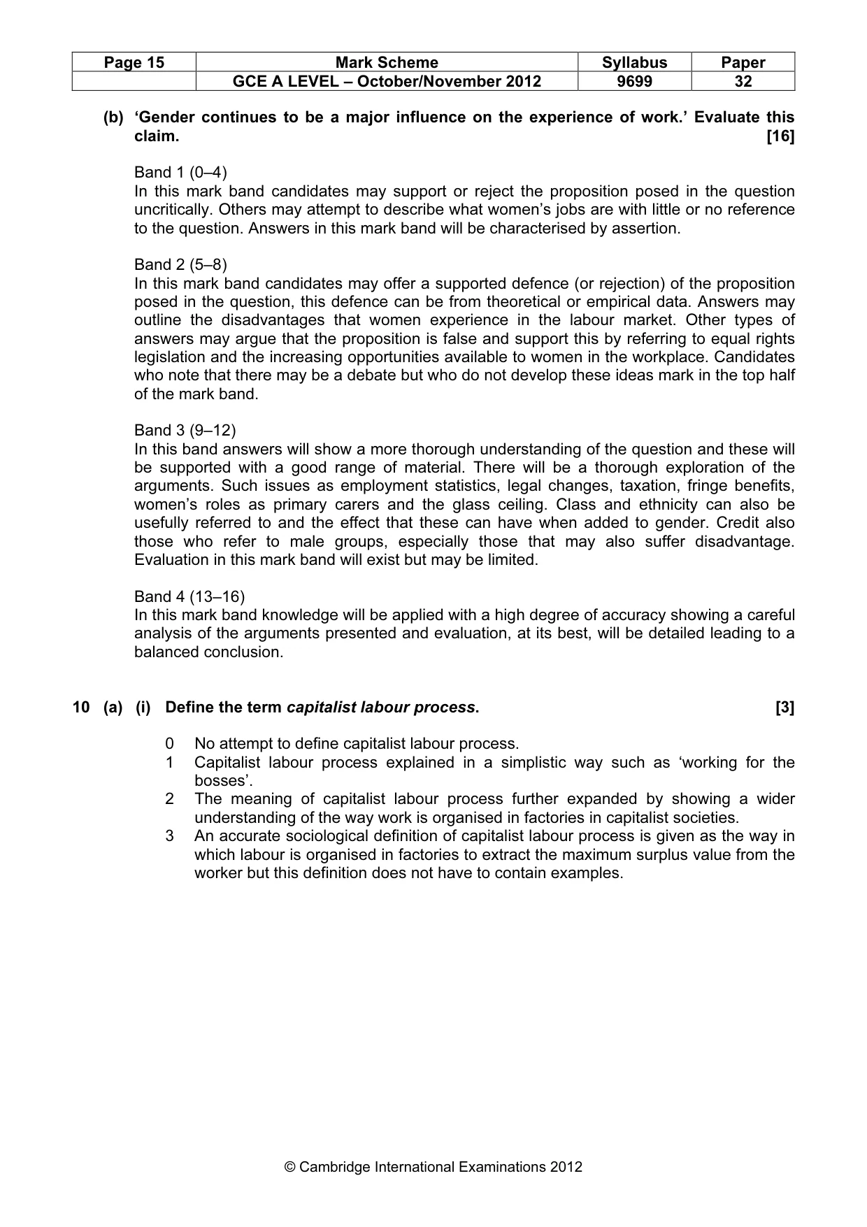Mark scheme, page 15 of 19