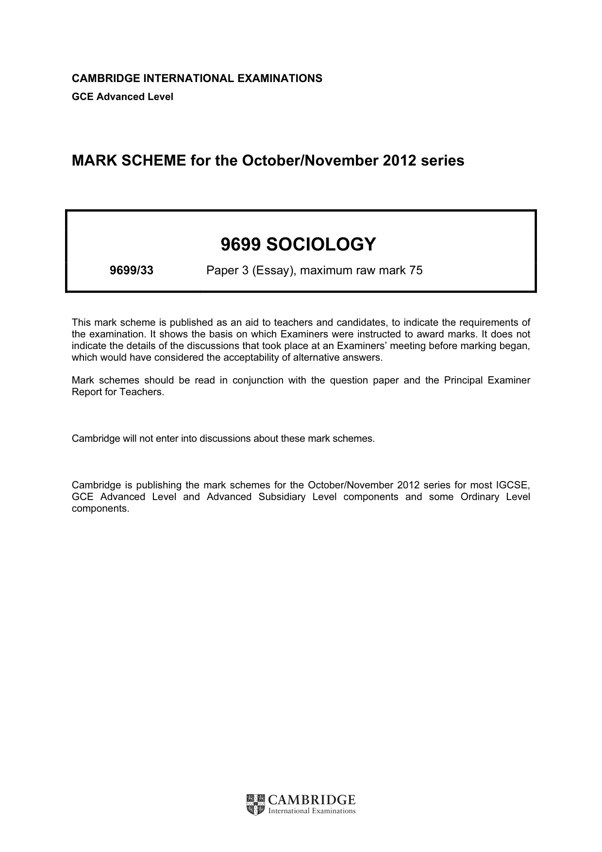 Mark scheme, page 1 of 16