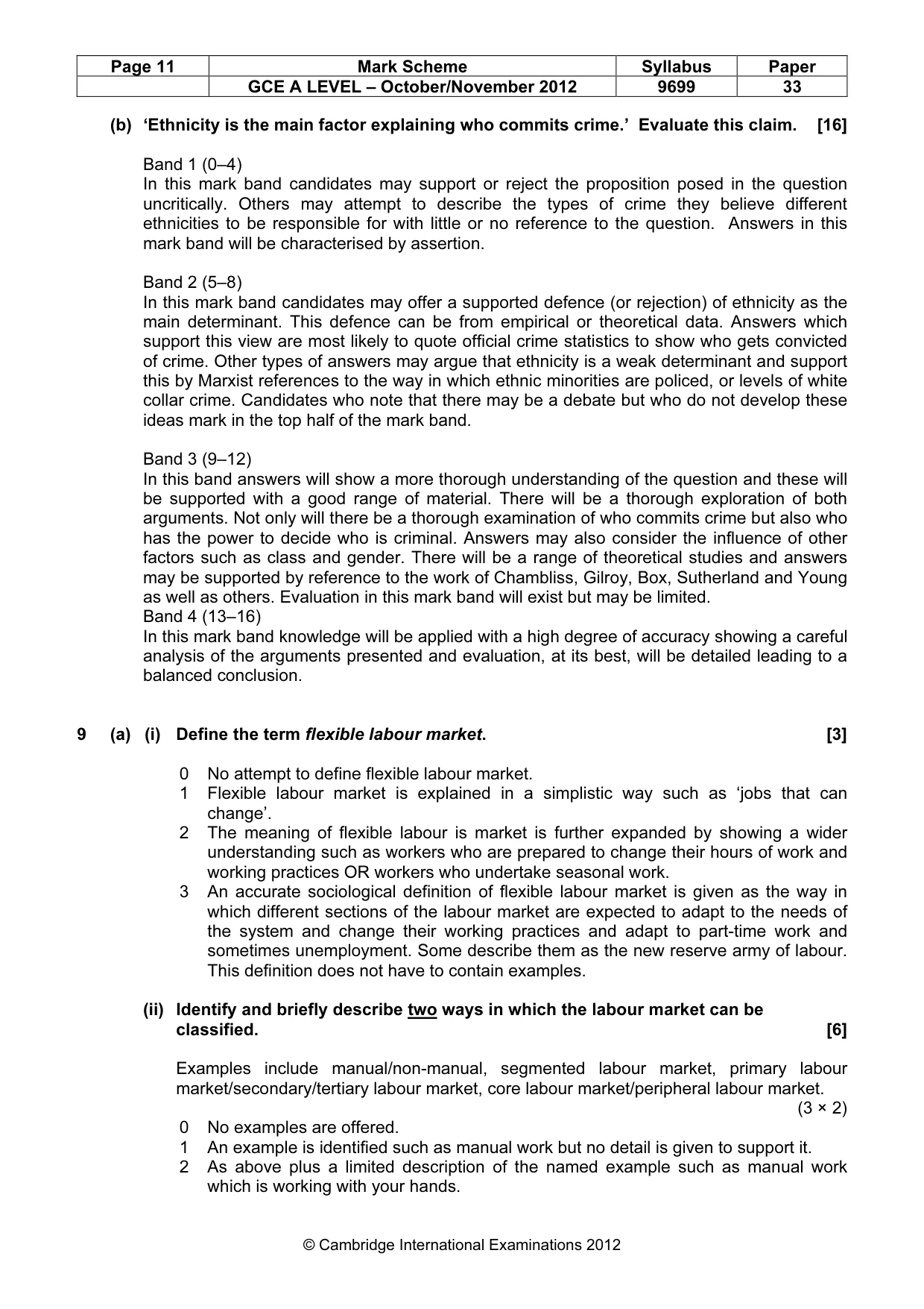 Mark scheme, page 11 of 16