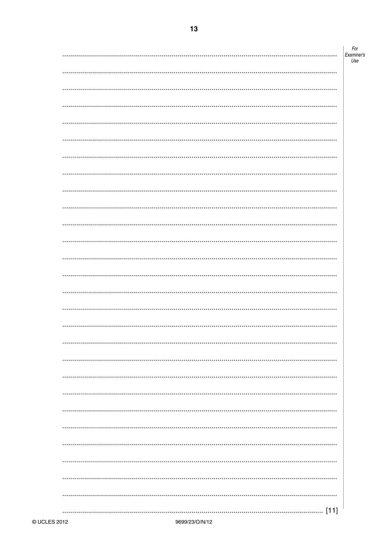 Cambridge A Level Sociology 9699 2012 Oct/Nov Paper 2 · Variant 3 question paper, page 13 of 16