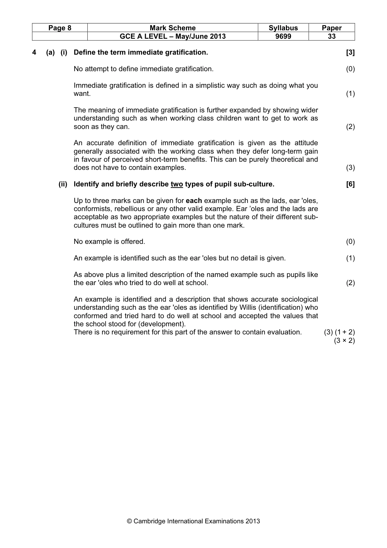 Mark scheme, page 8 of 25