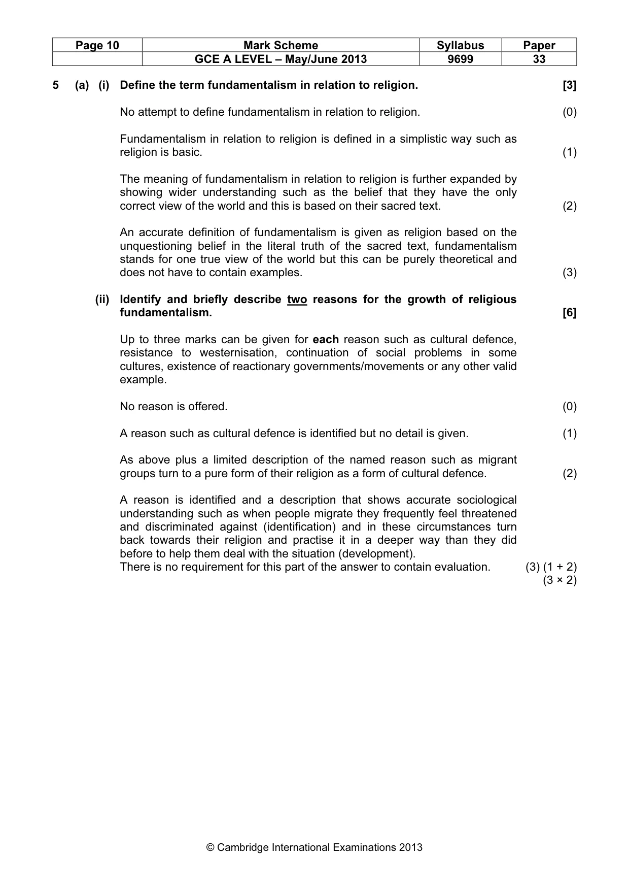 Mark scheme, page 10 of 25