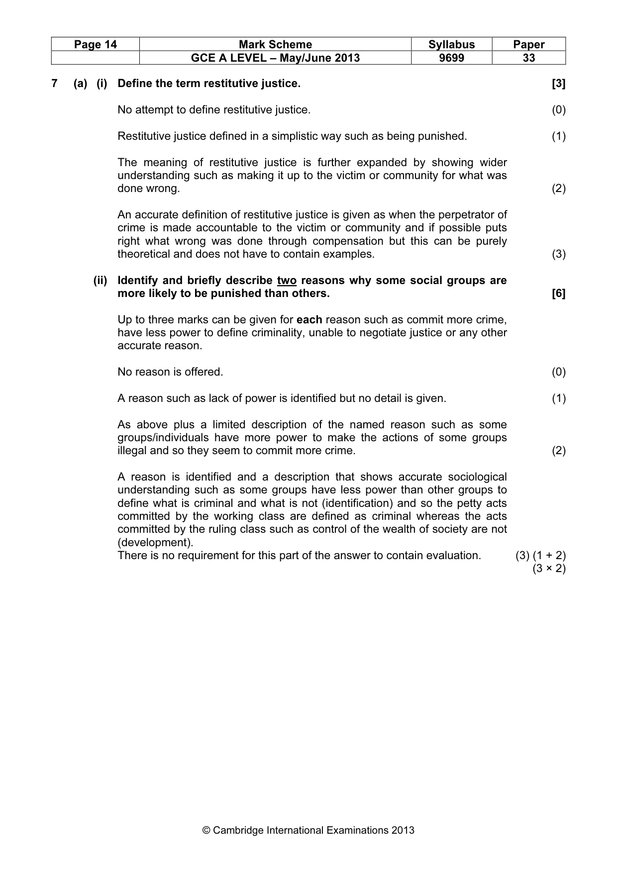 Mark scheme, page 14 of 25