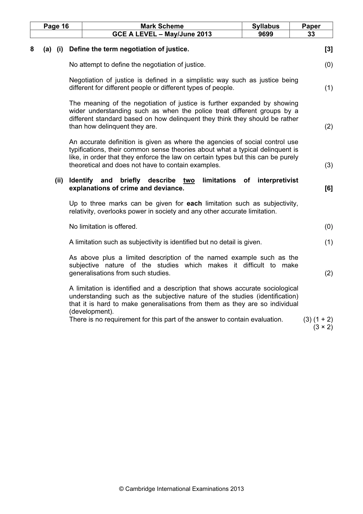 Mark scheme, page 16 of 25