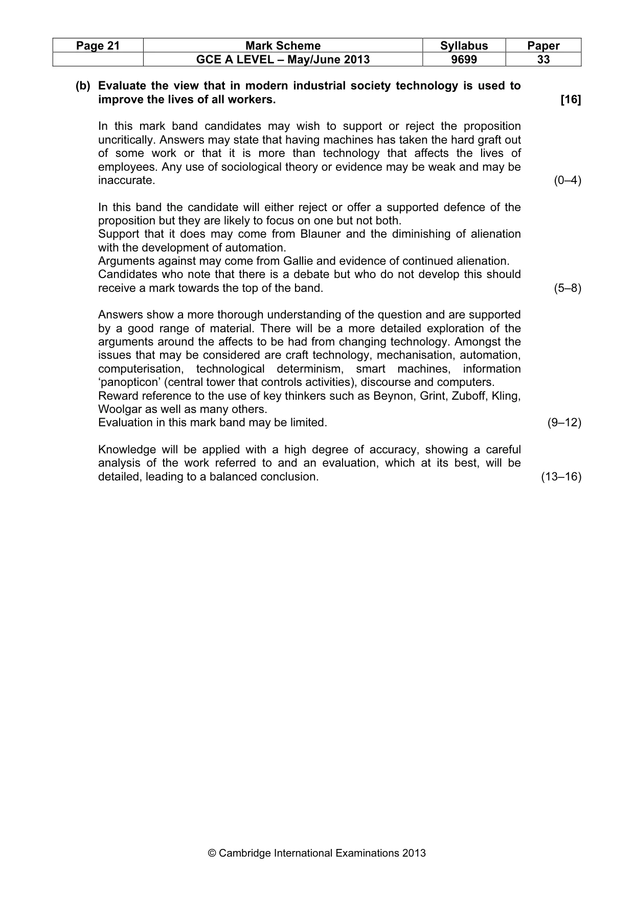 Mark scheme, page 21 of 25