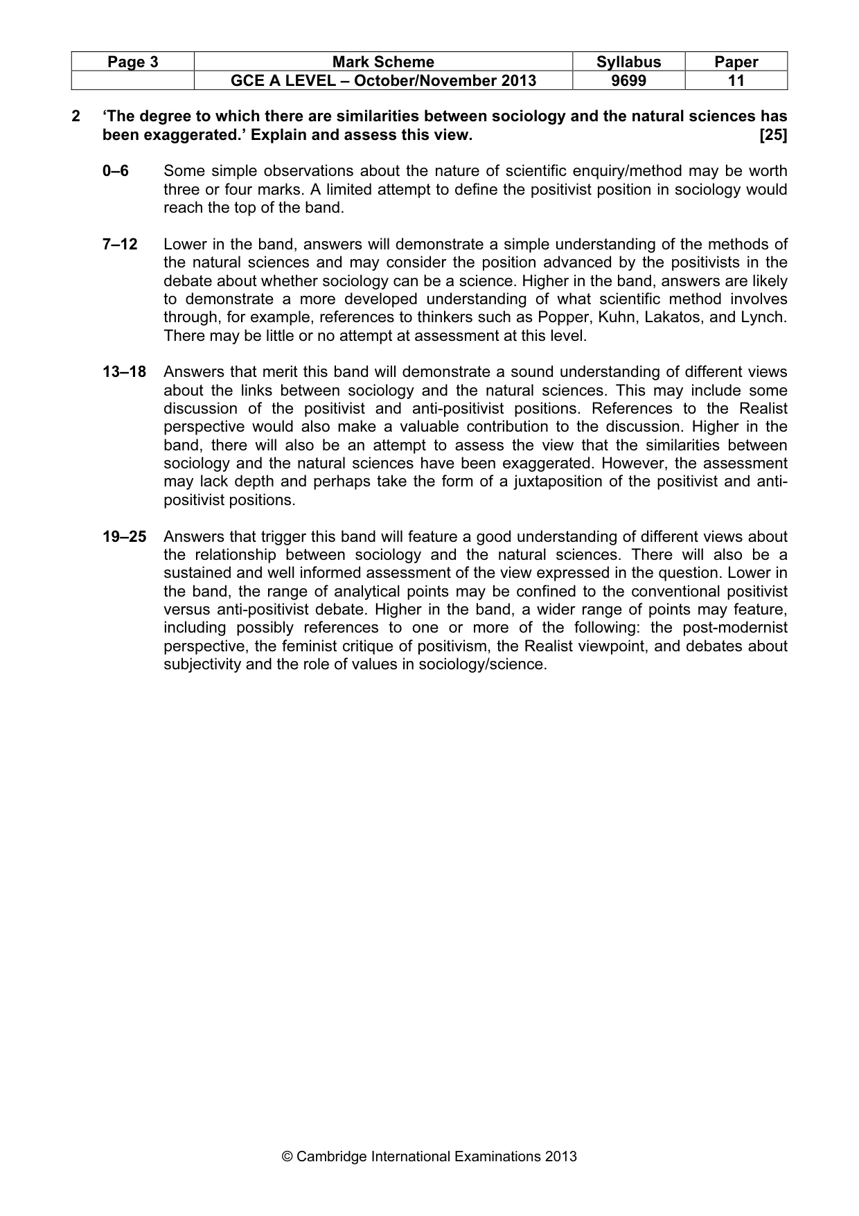 Mark scheme, page 3 of 7