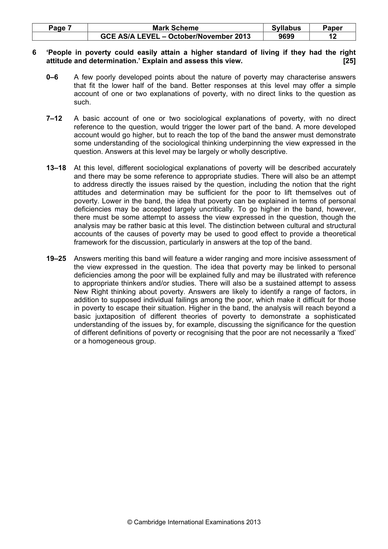 Mark scheme, page 7 of 7
