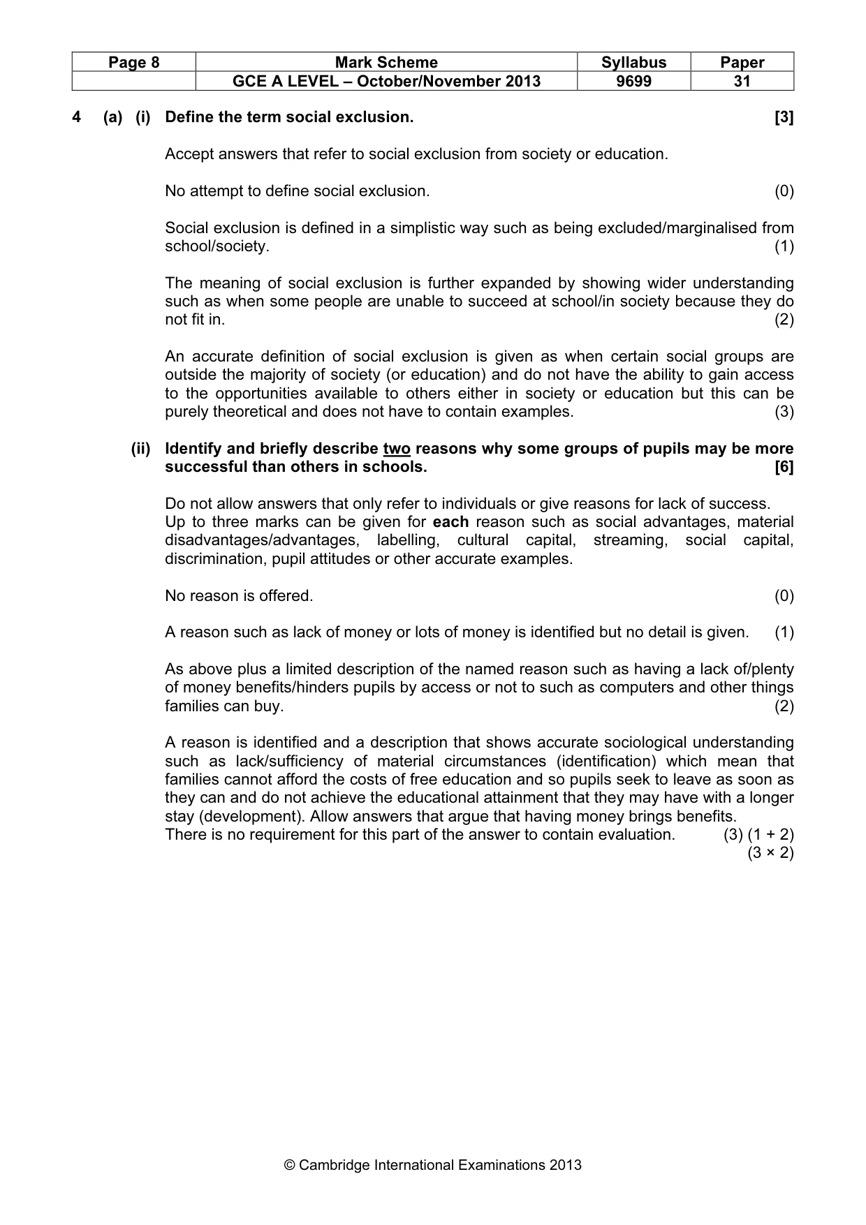 Mark scheme, page 8 of 25