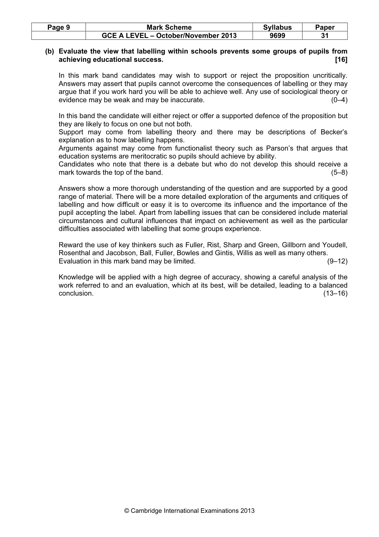 Mark scheme, page 9 of 25