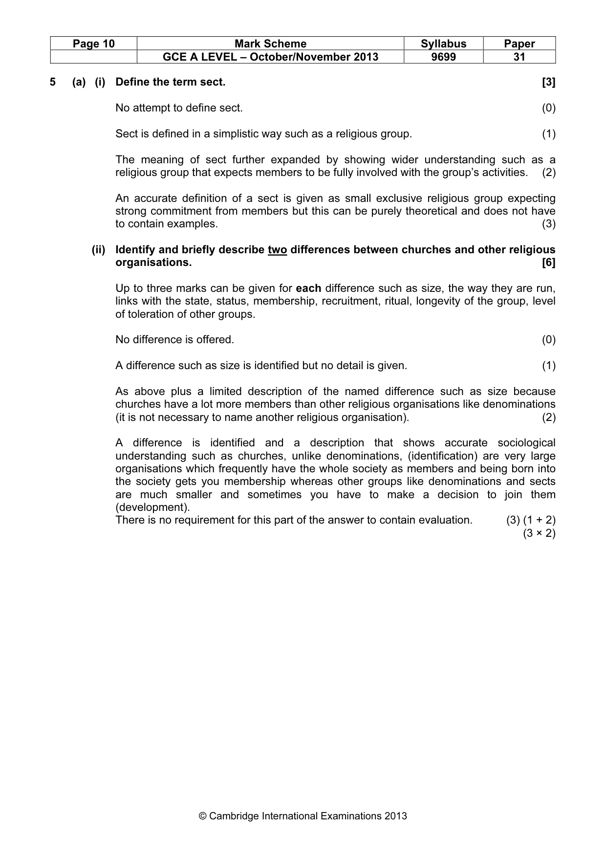 Mark scheme, page 10 of 25