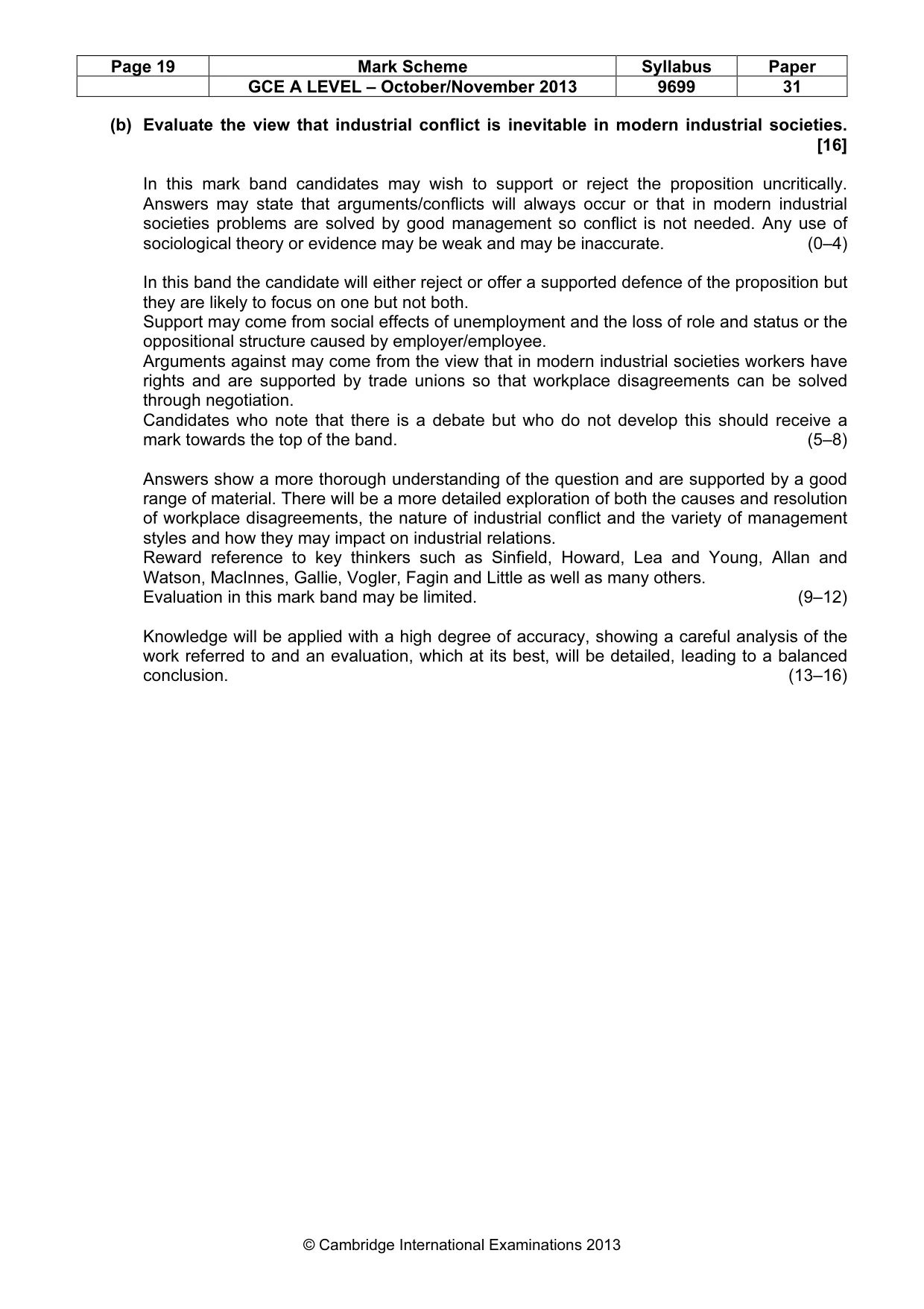 Mark scheme, page 19 of 25