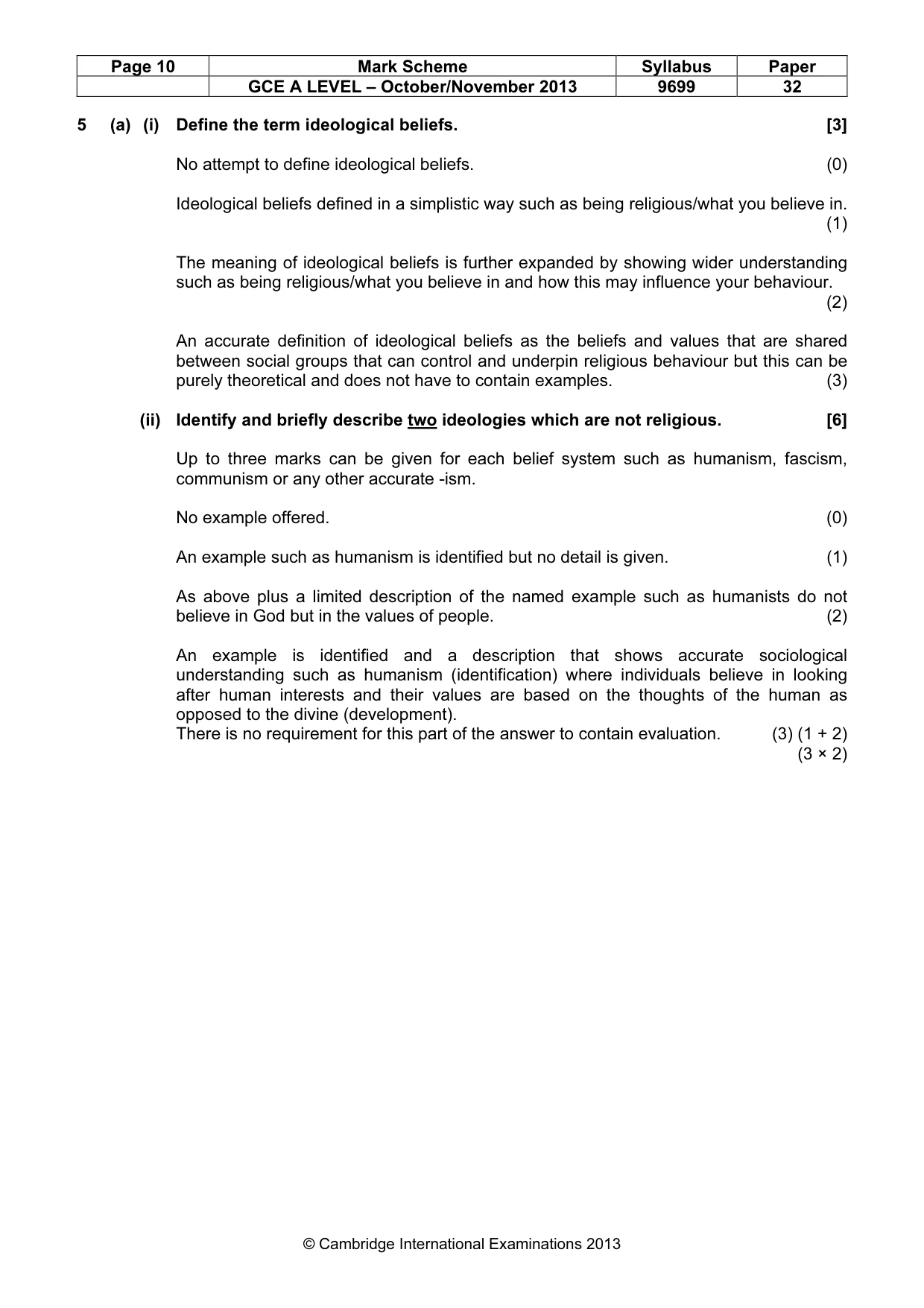 Mark scheme, page 10 of 25