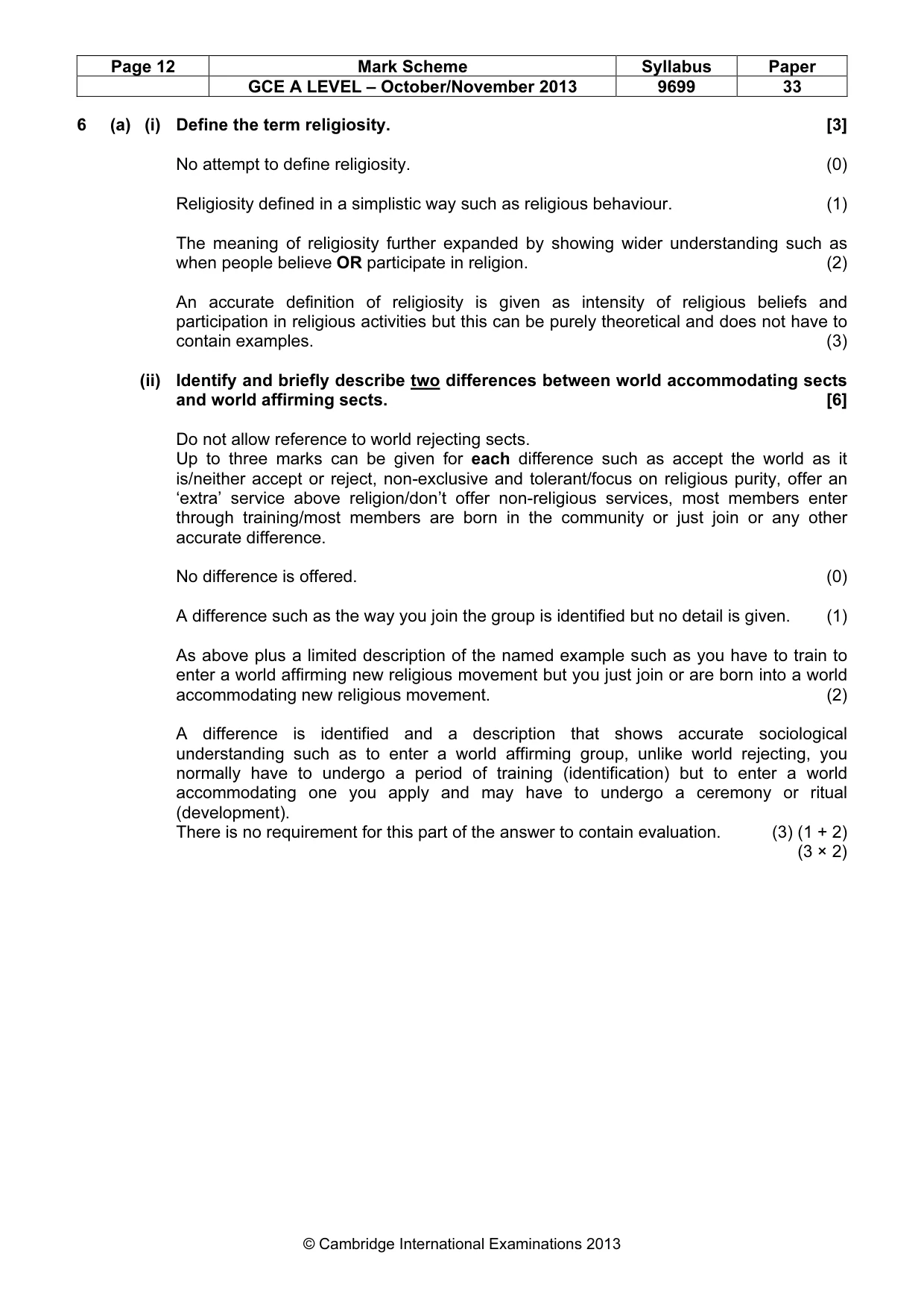 Mark scheme, page 12 of 25