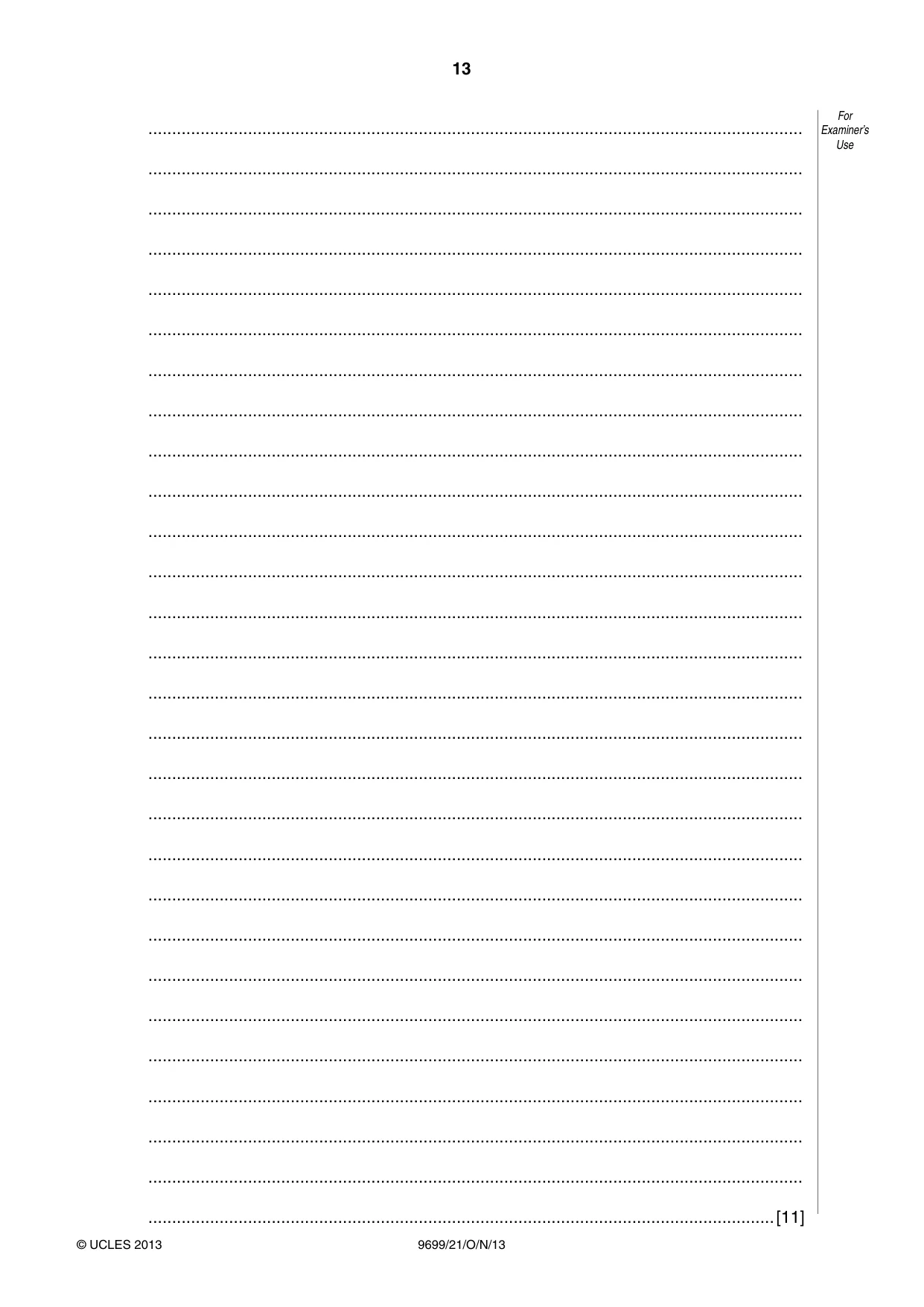 Cambridge A Level Sociology 9699 2013 Oct/Nov Paper 2 · Variant 1 question paper, page 13 of 16