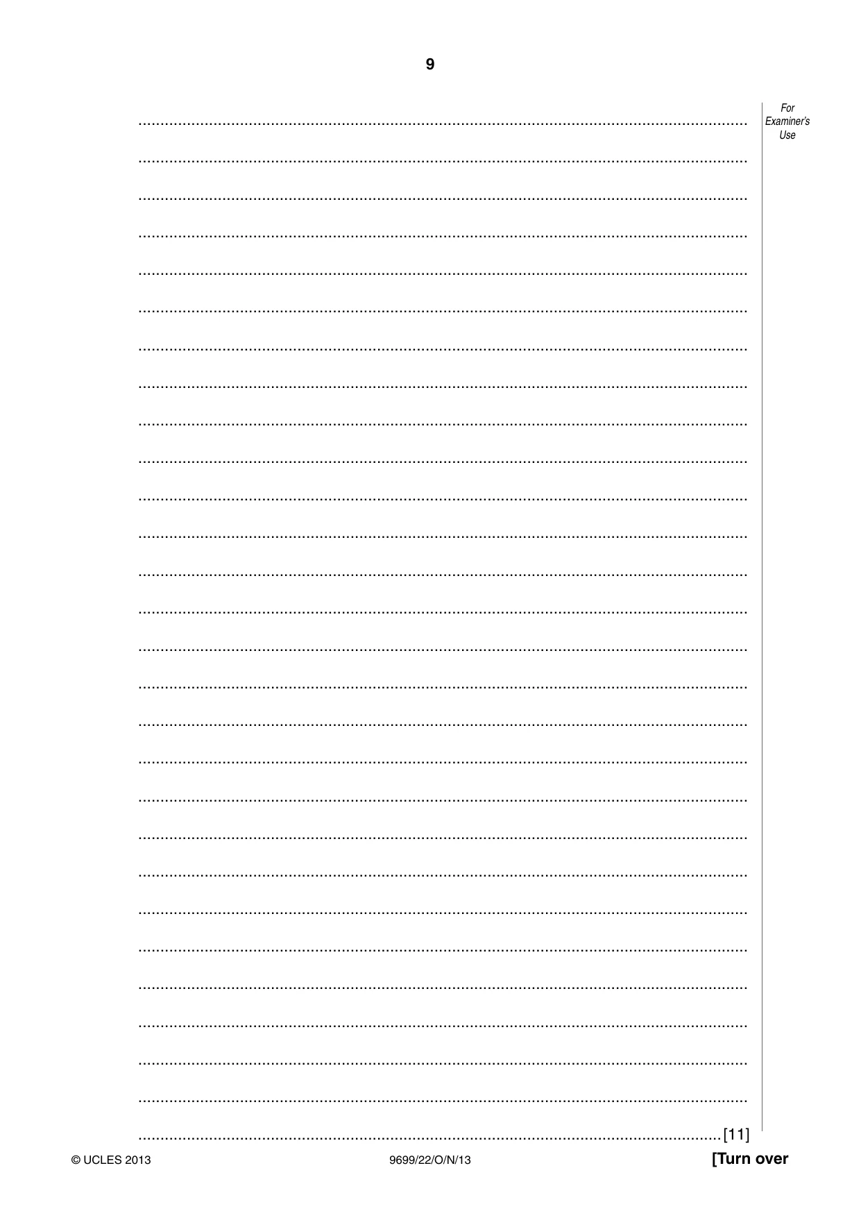 Cambridge A Level Sociology 9699 2013 Oct/Nov Paper 2 · Variant 2 question paper, page 9 of 16