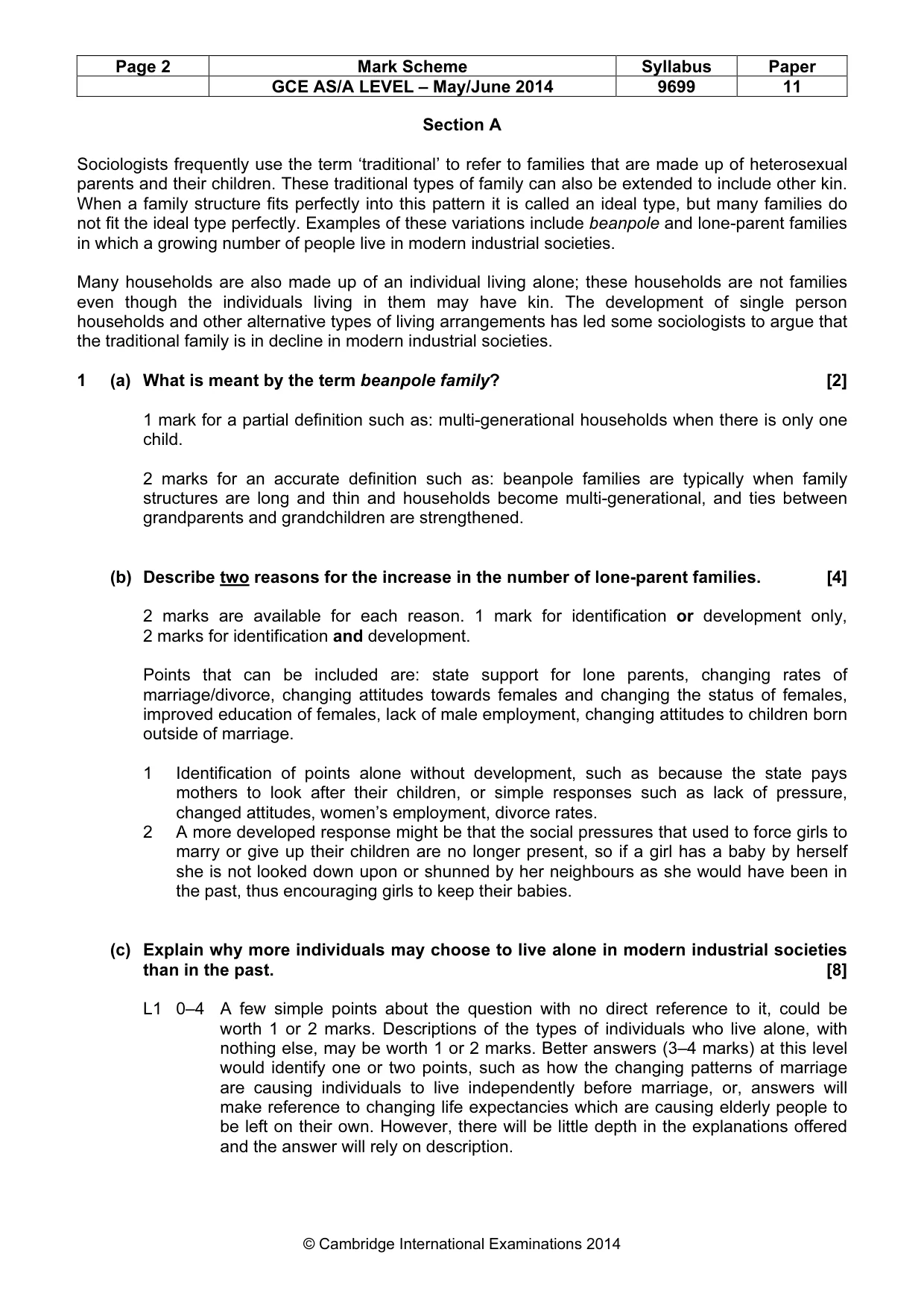 Mark scheme, page 2 of 8