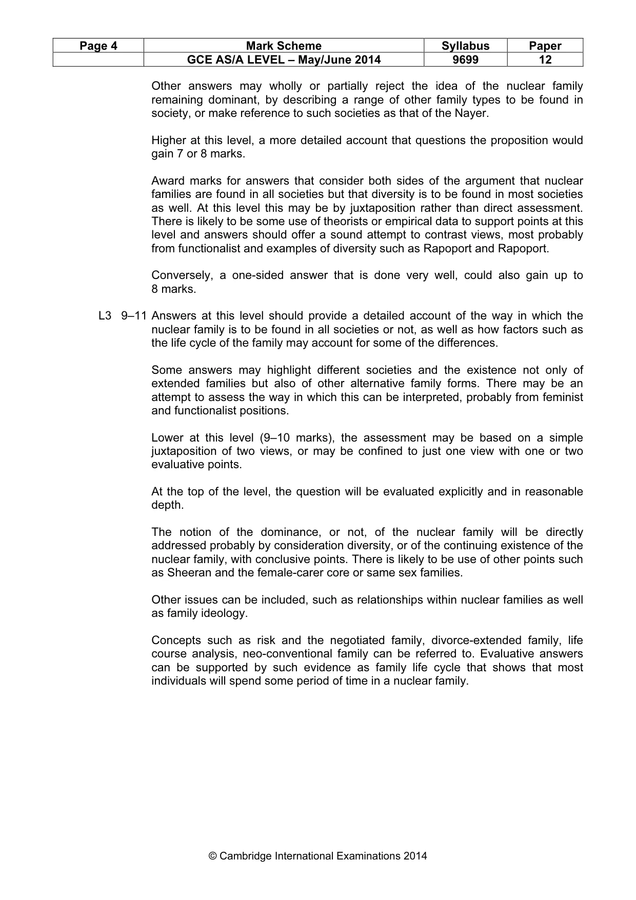 Mark scheme, page 4 of 8