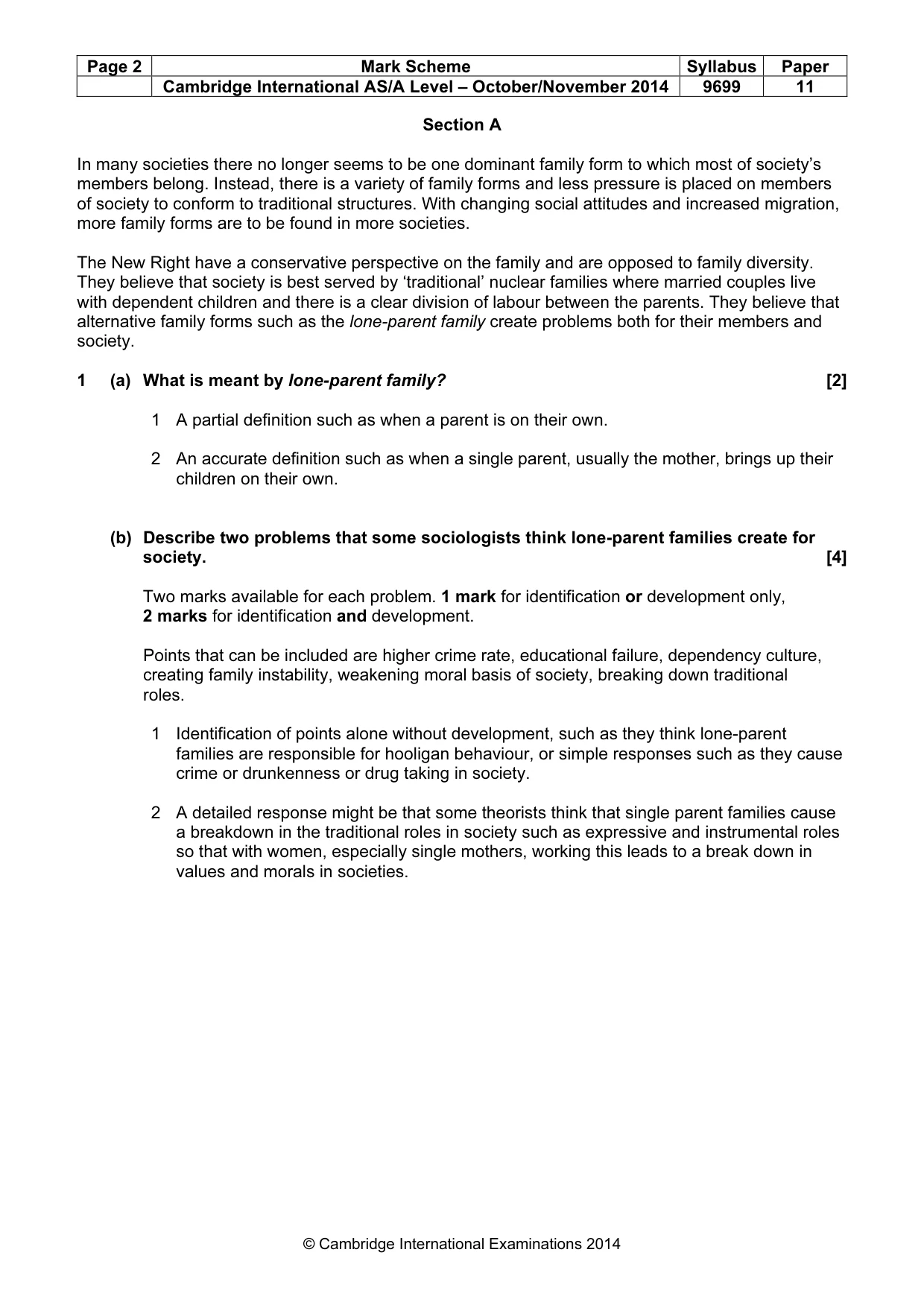 Mark scheme, page 2 of 8