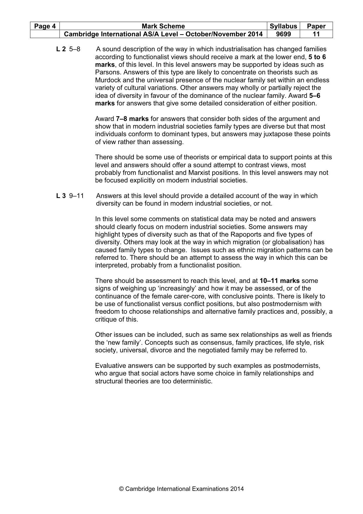 Mark scheme, page 4 of 8