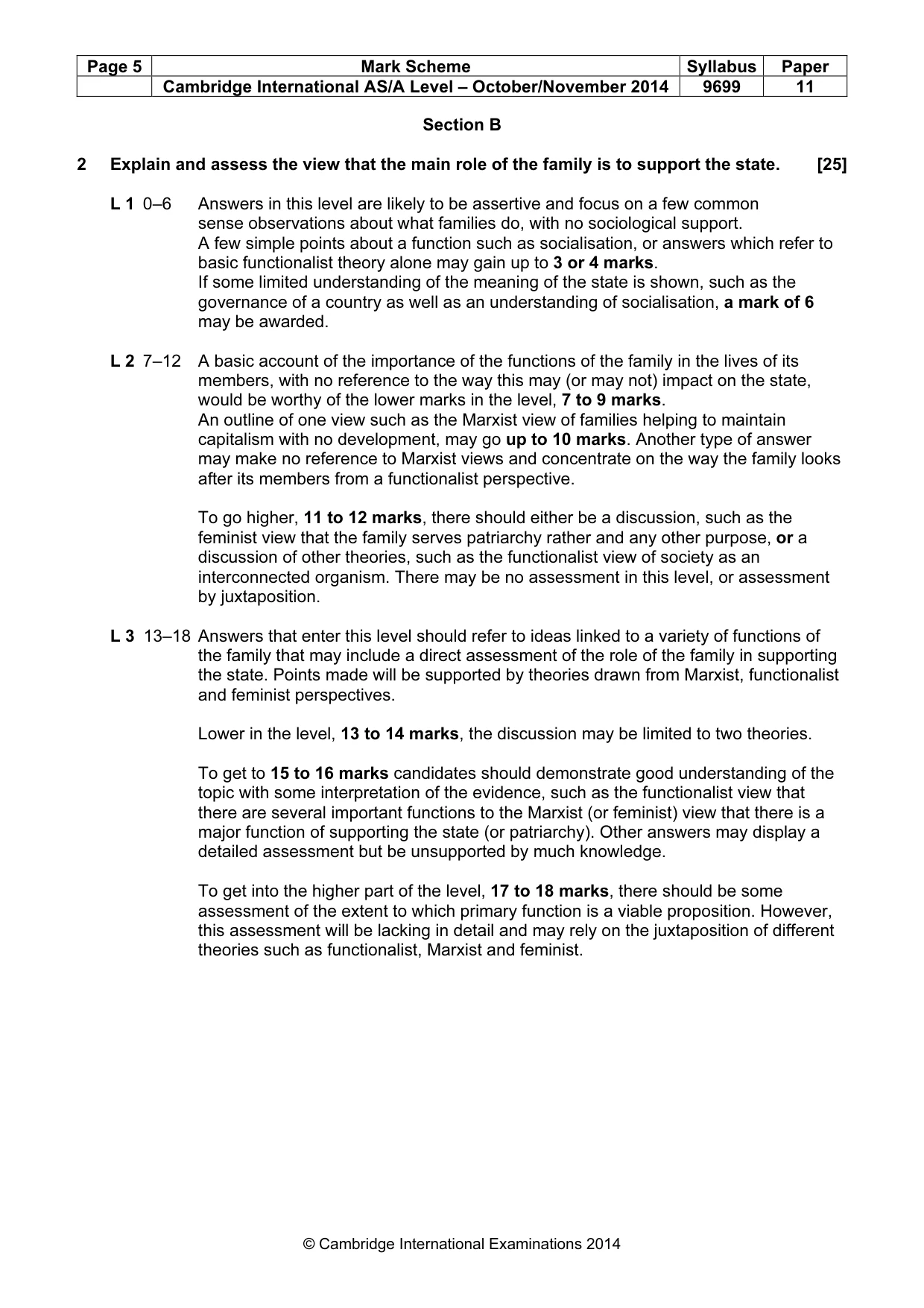 Mark scheme, page 5 of 8