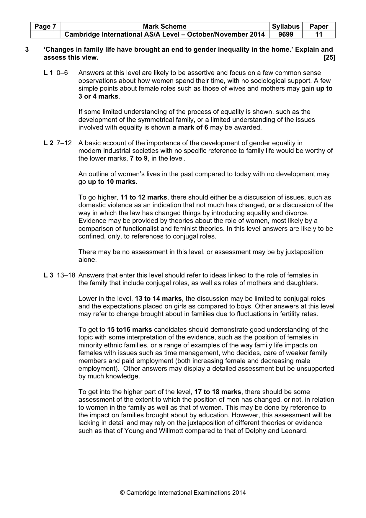 Mark scheme, page 7 of 8