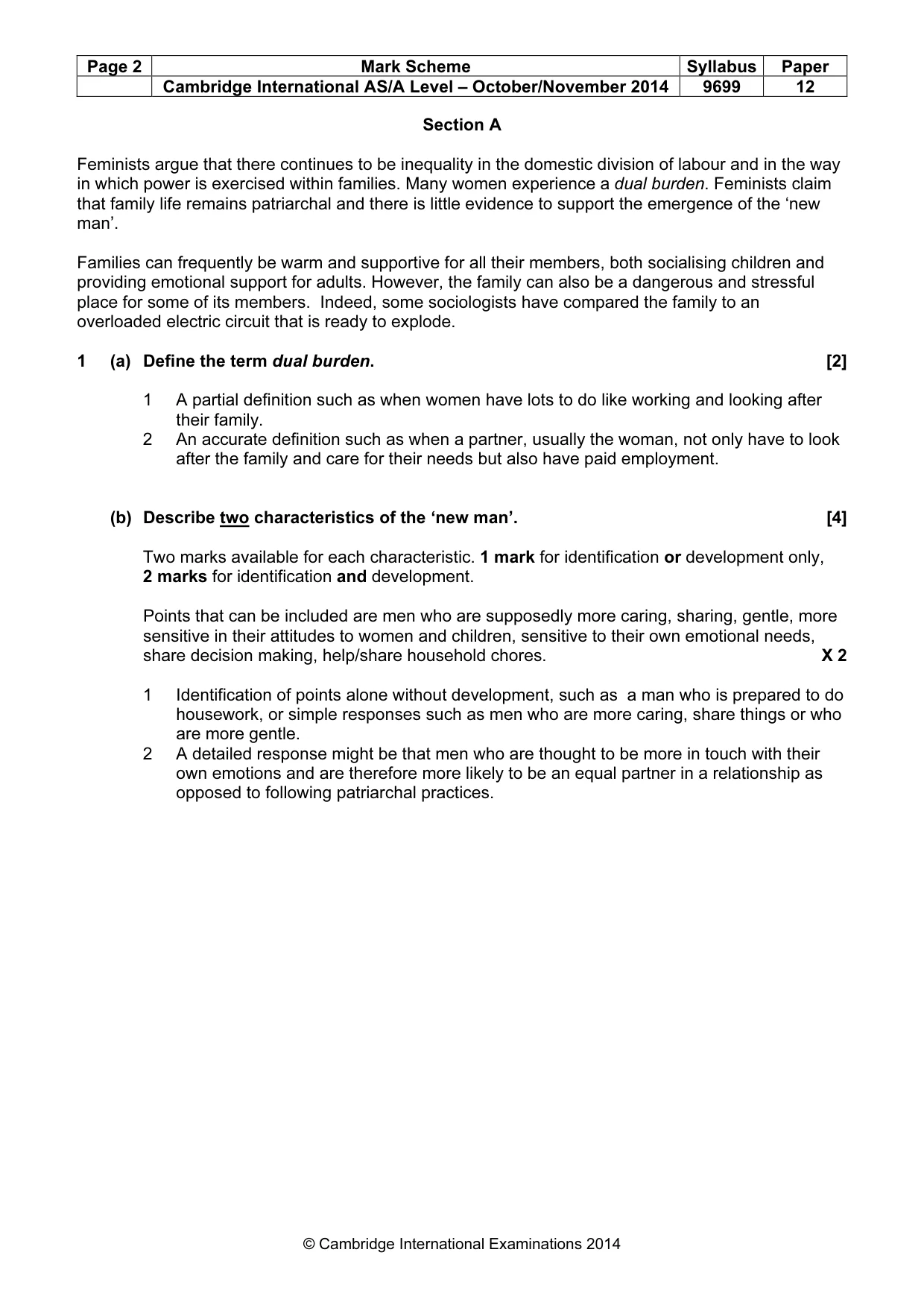 Mark scheme, page 2 of 8