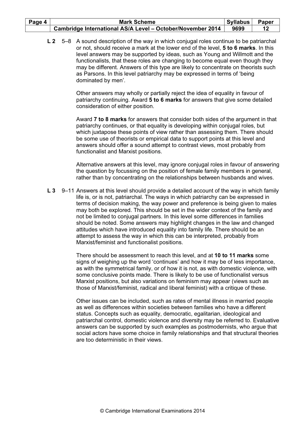 Mark scheme, page 4 of 8
