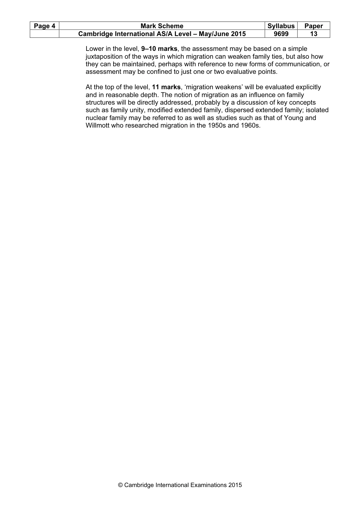 Mark scheme, page 4 of 8