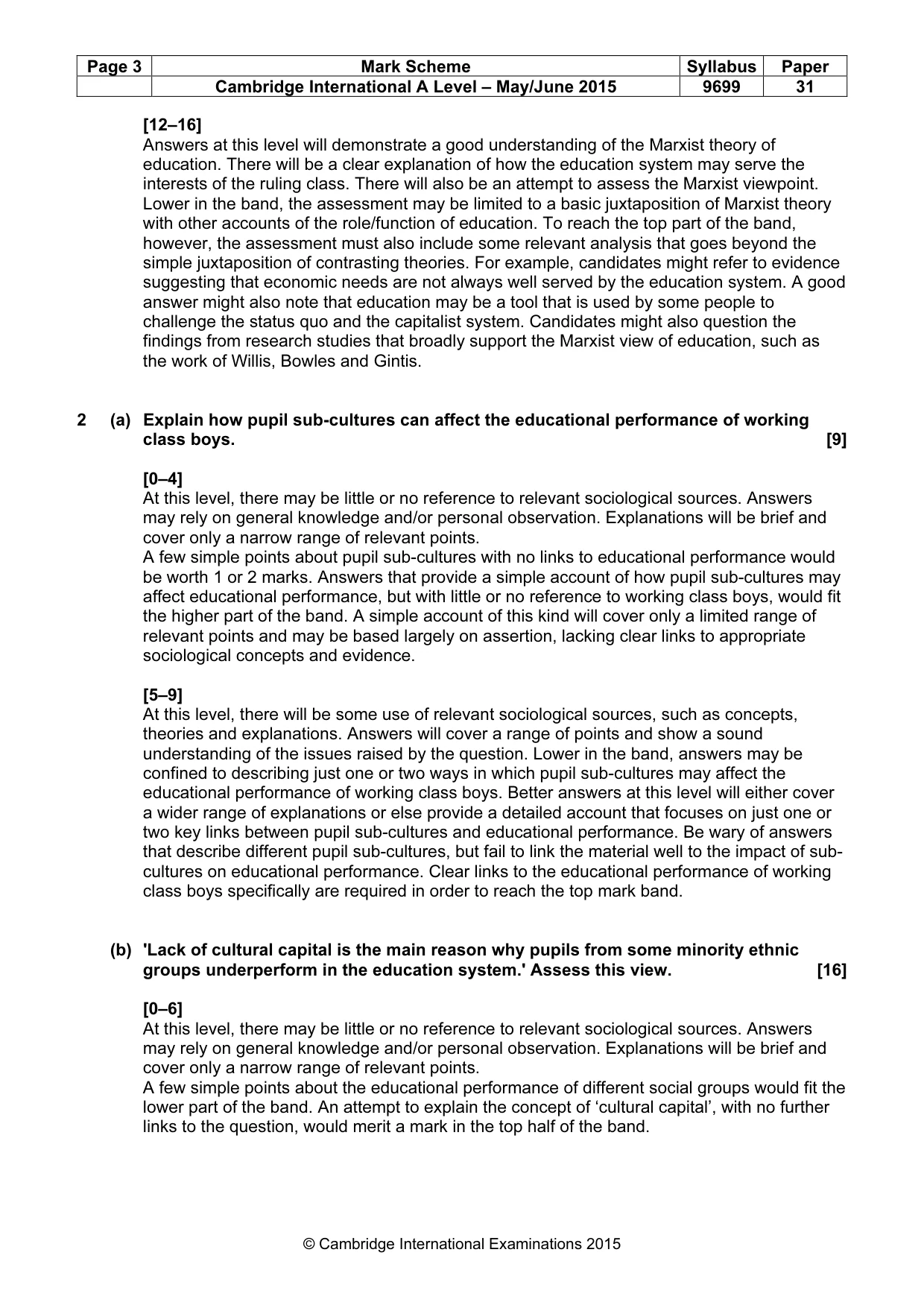 Mark scheme, page 3 of 12