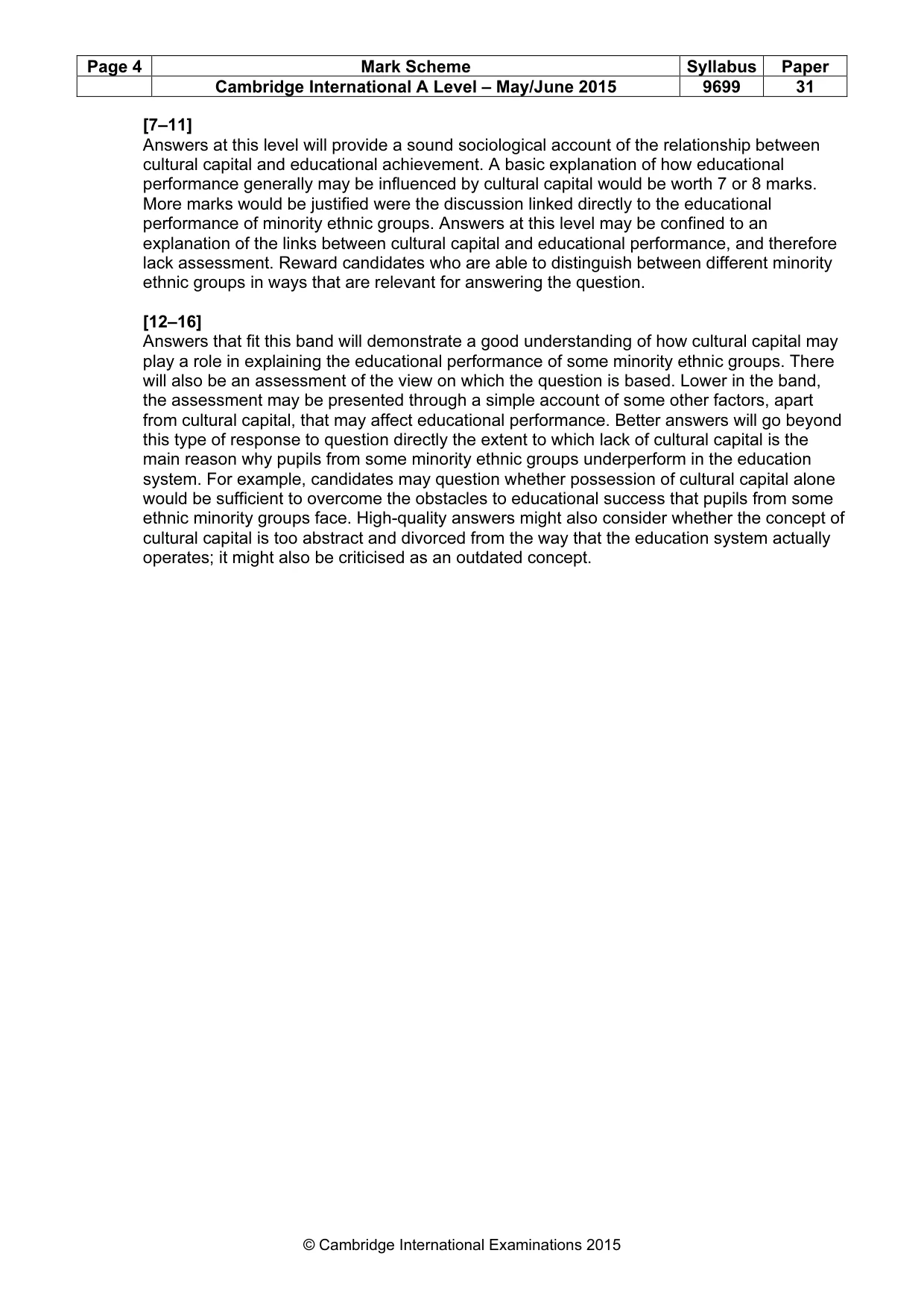 Mark scheme, page 4 of 12