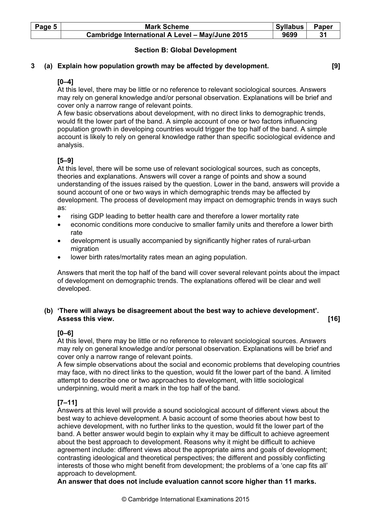 Mark scheme, page 5 of 12