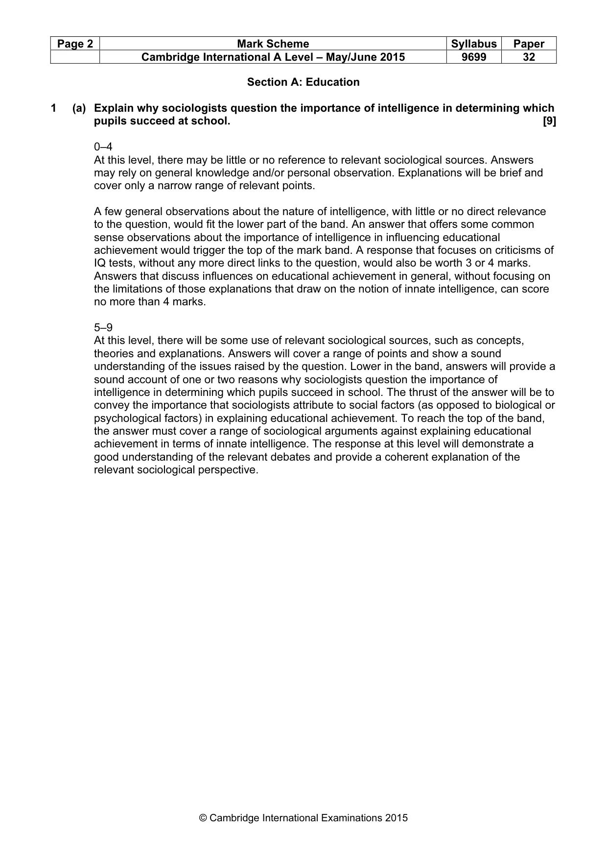 Mark scheme, page 2 of 17