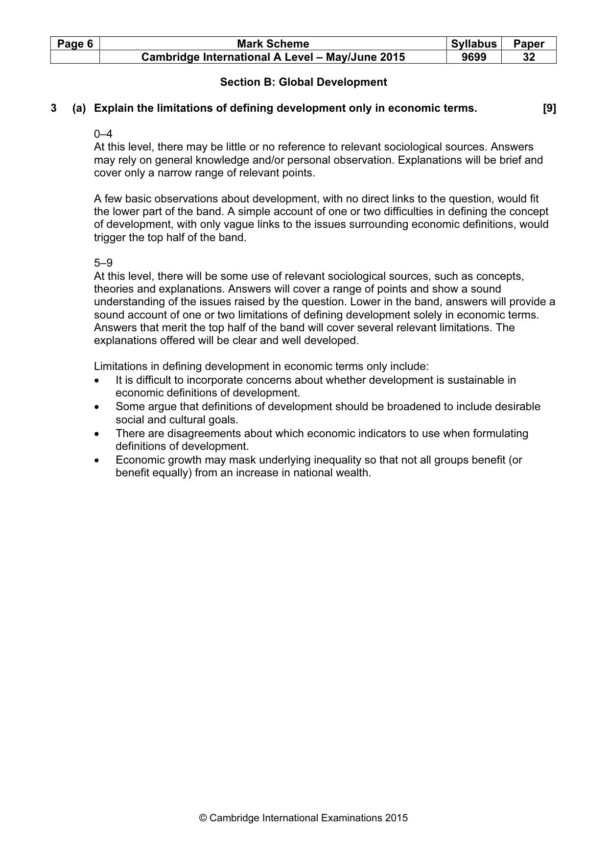 Mark scheme, page 6 of 17