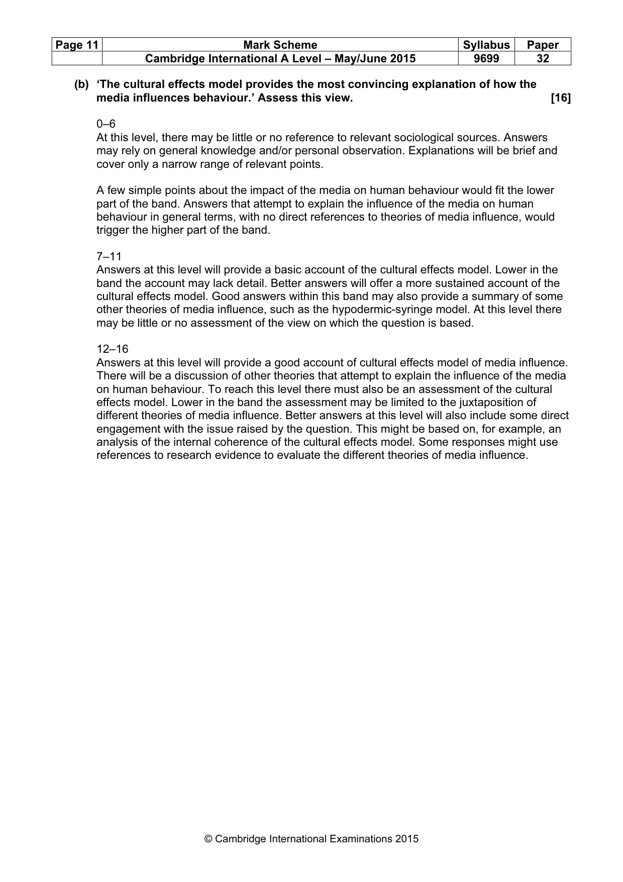 Mark scheme, page 11 of 17